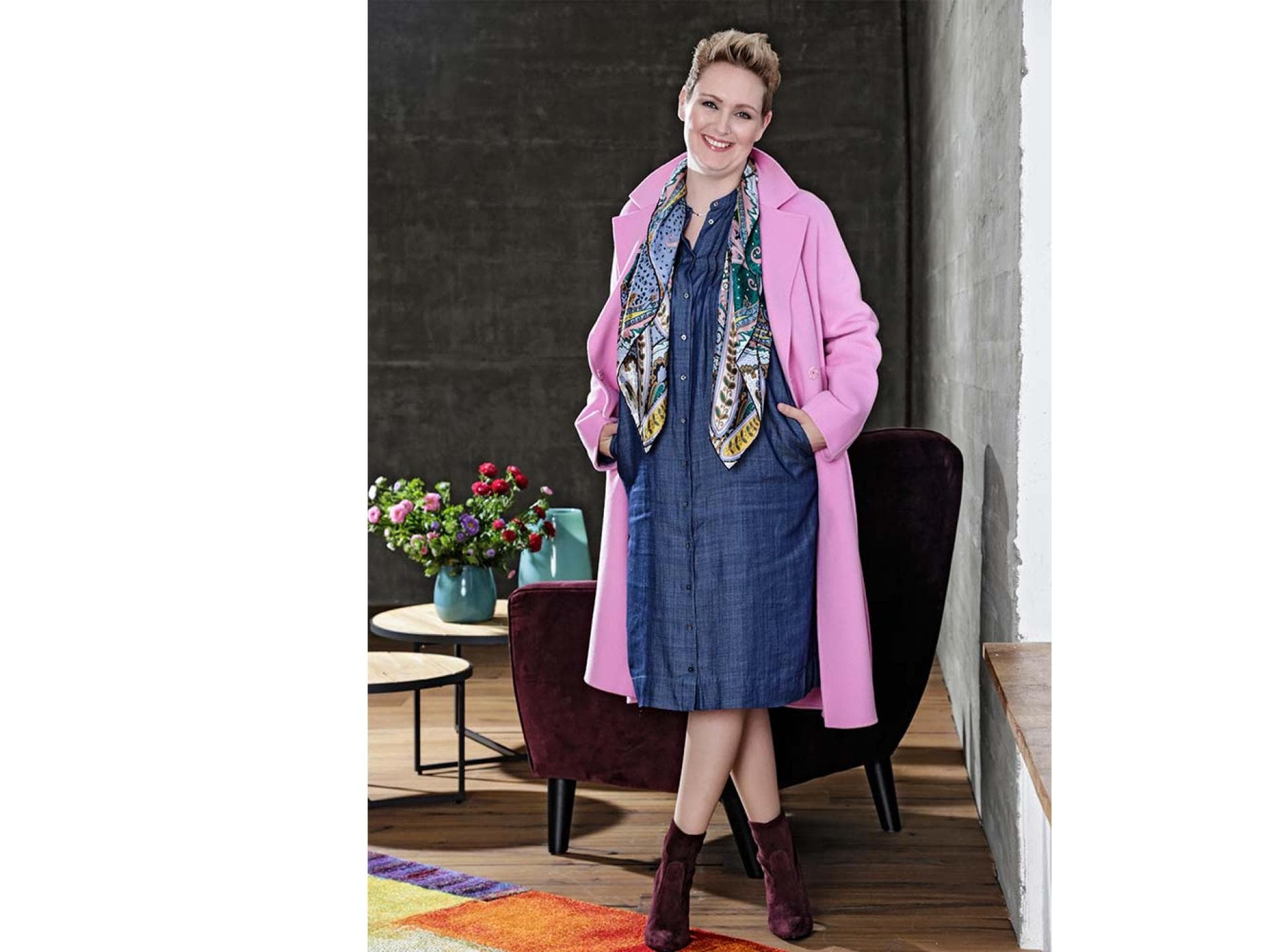 Bianca in Ihrem 1. Vorher-Nachher-Outfit