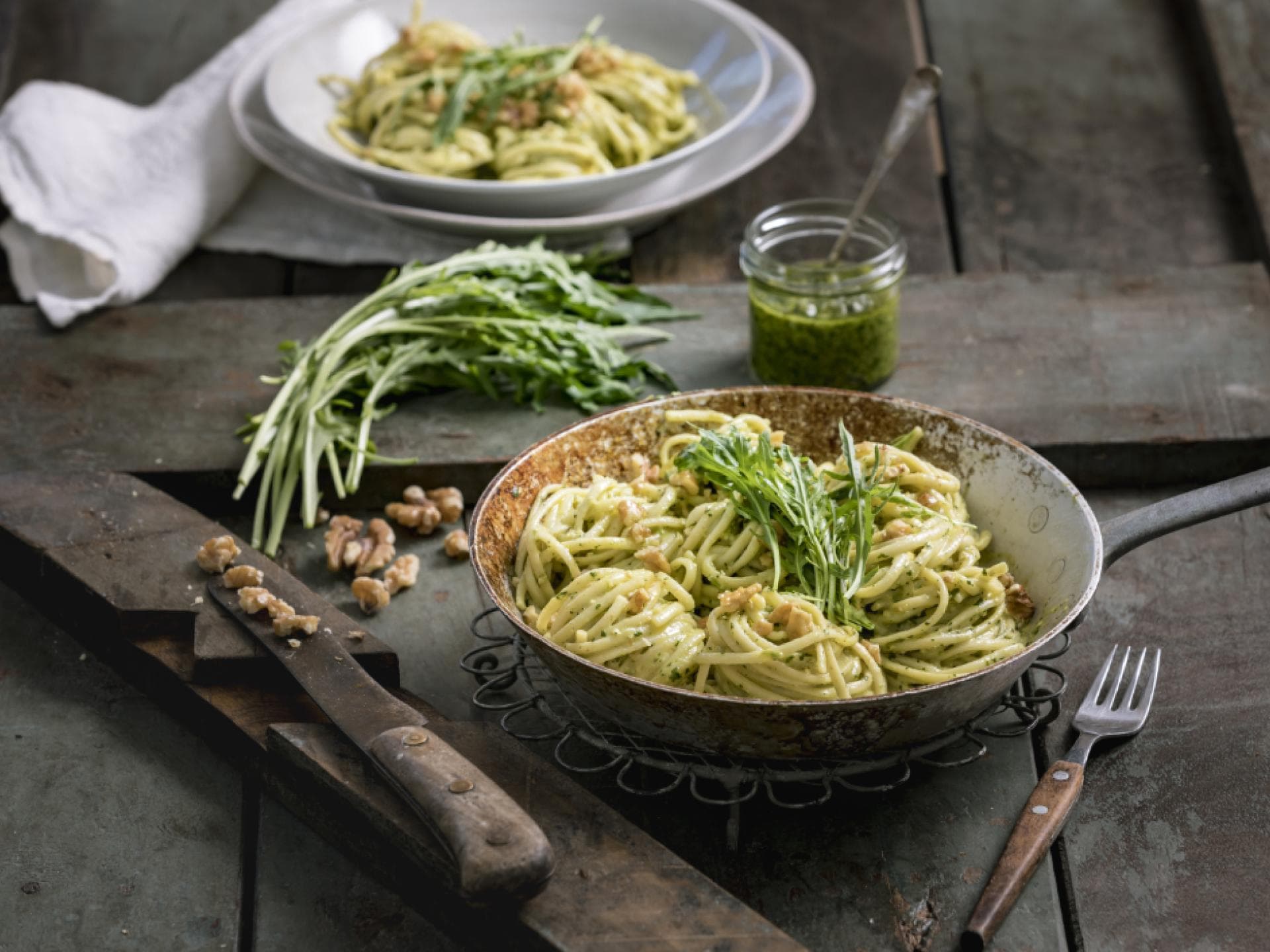 Linguine mit Walnuss-Pesto