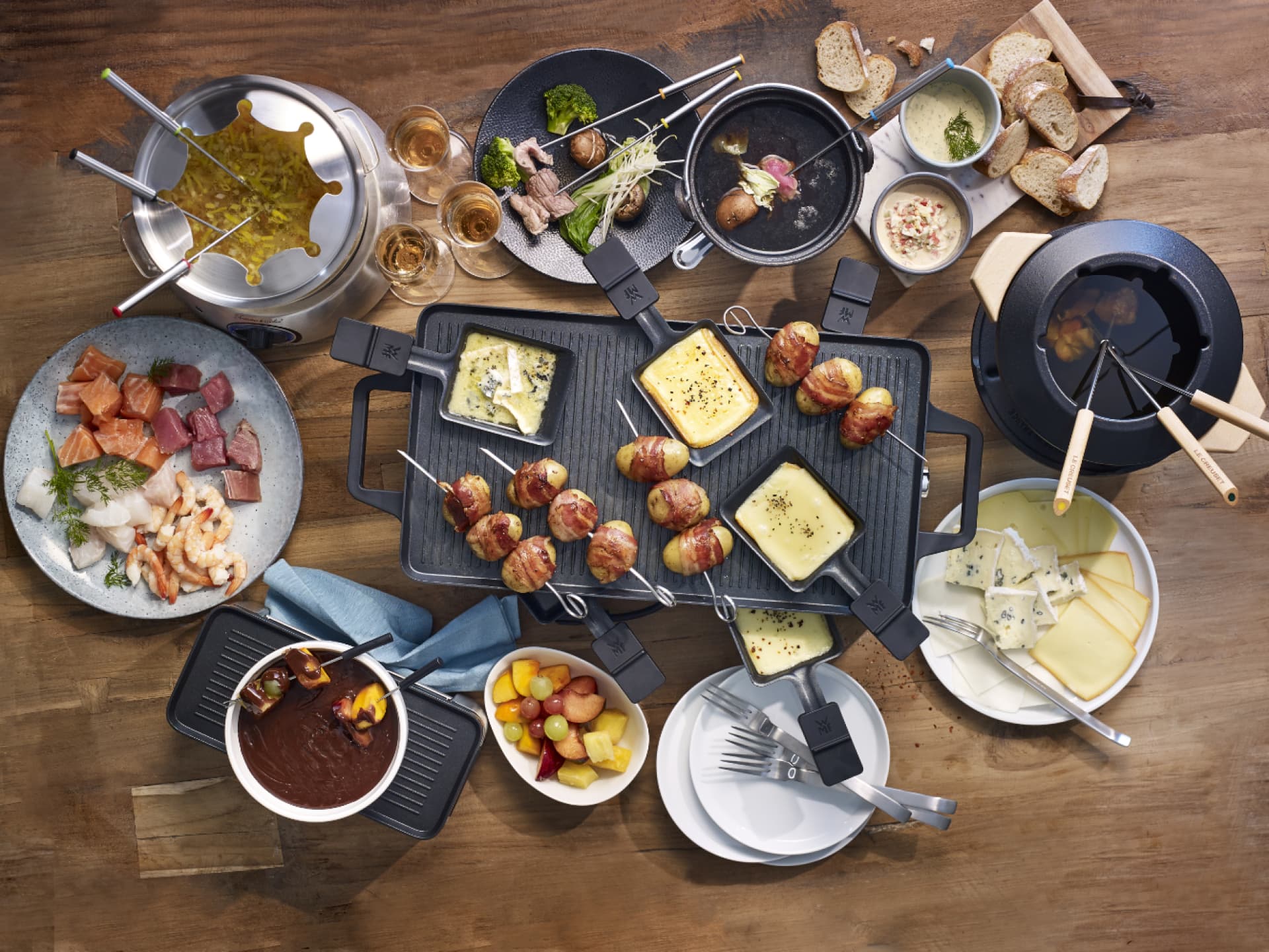 Raclette mit Speckkartoffeln