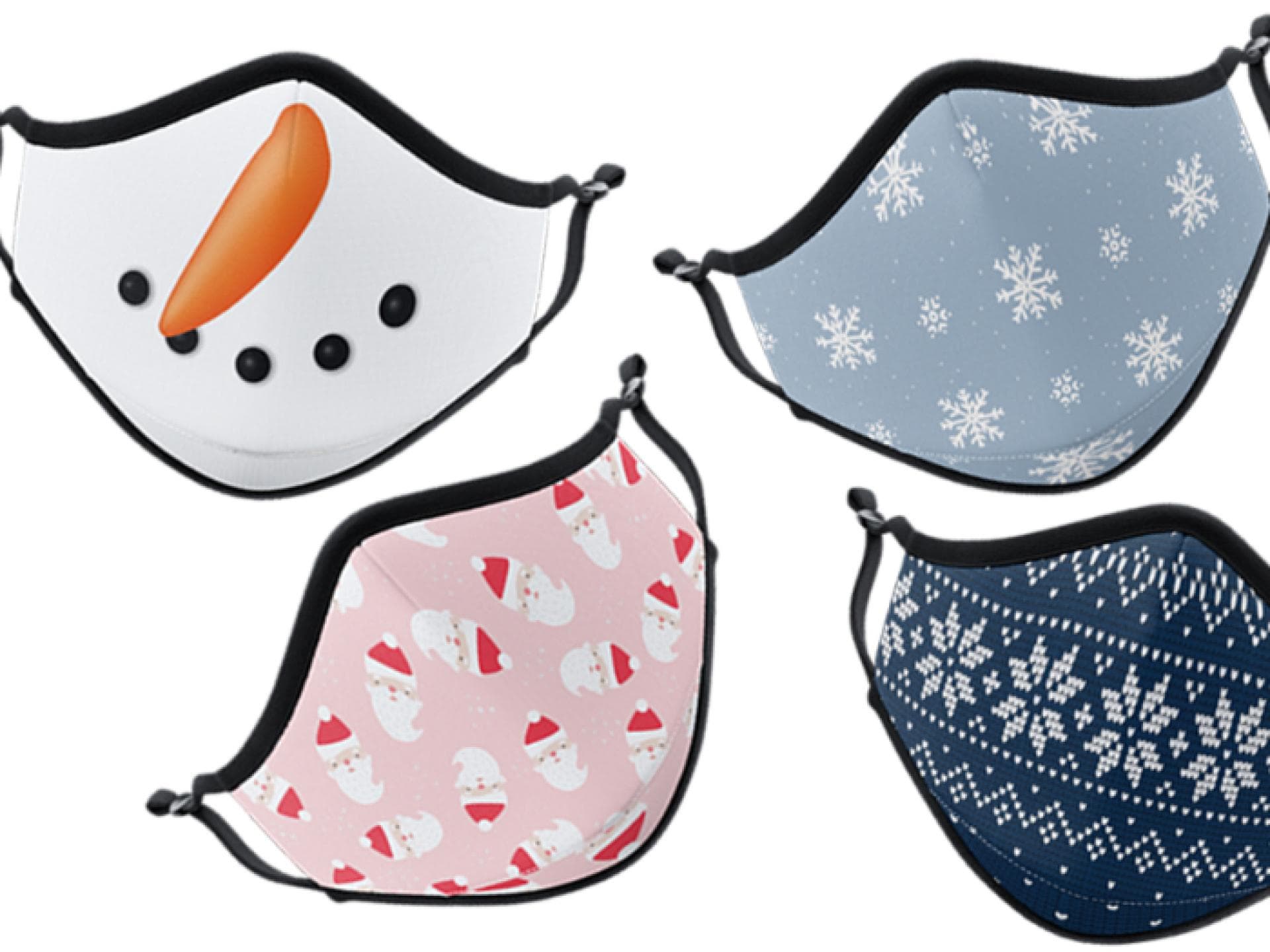 Weihnachtsmasken von Vistaprint Weihnachtsmasken von Vistaprint