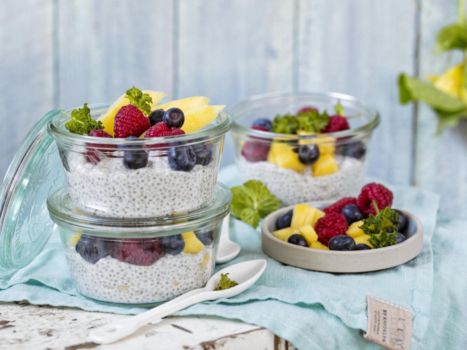 Chiapudding mit Joghurt Chiapudding mit Joghurt
