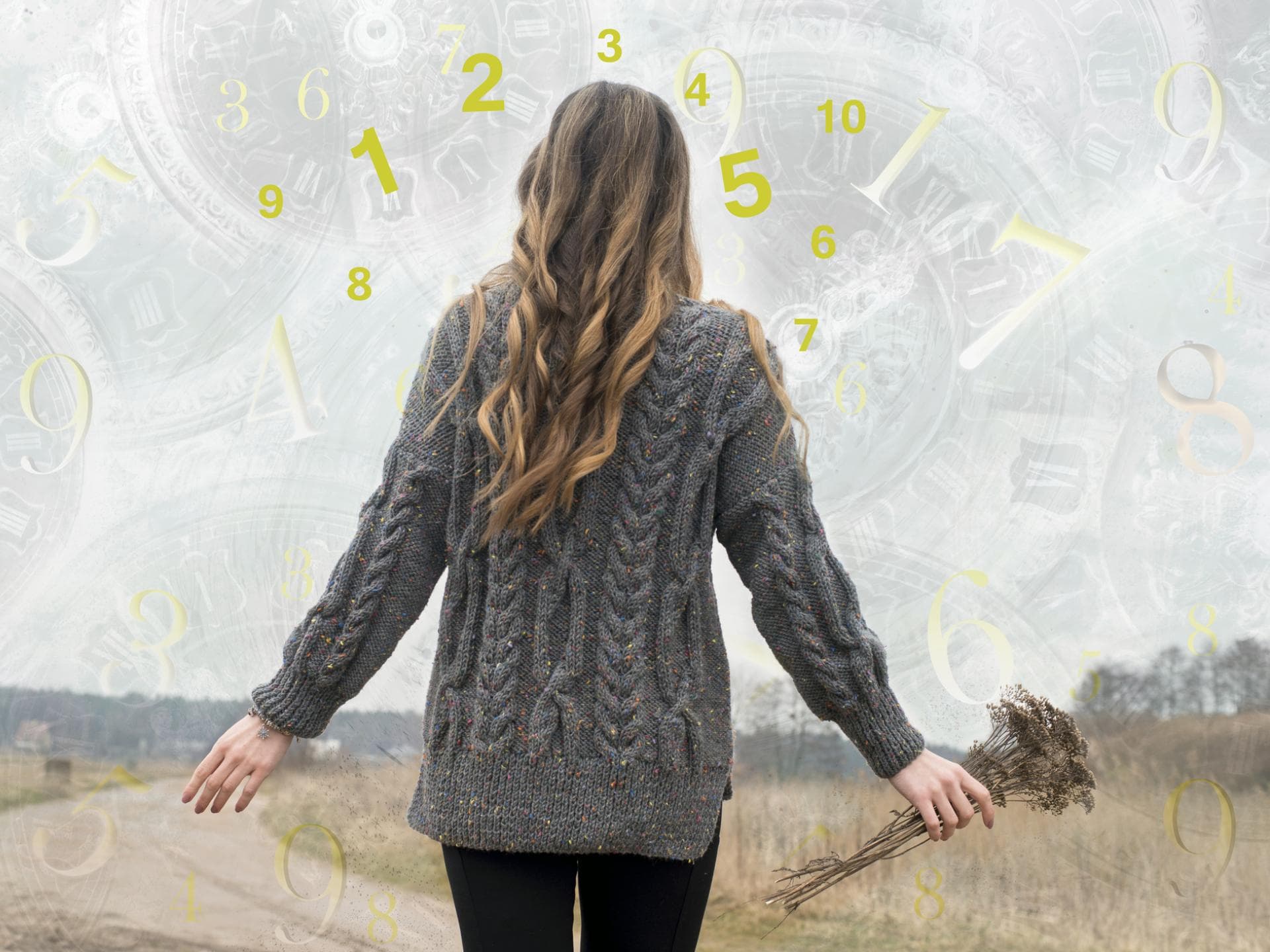 Numerologie: Frau in der Natur