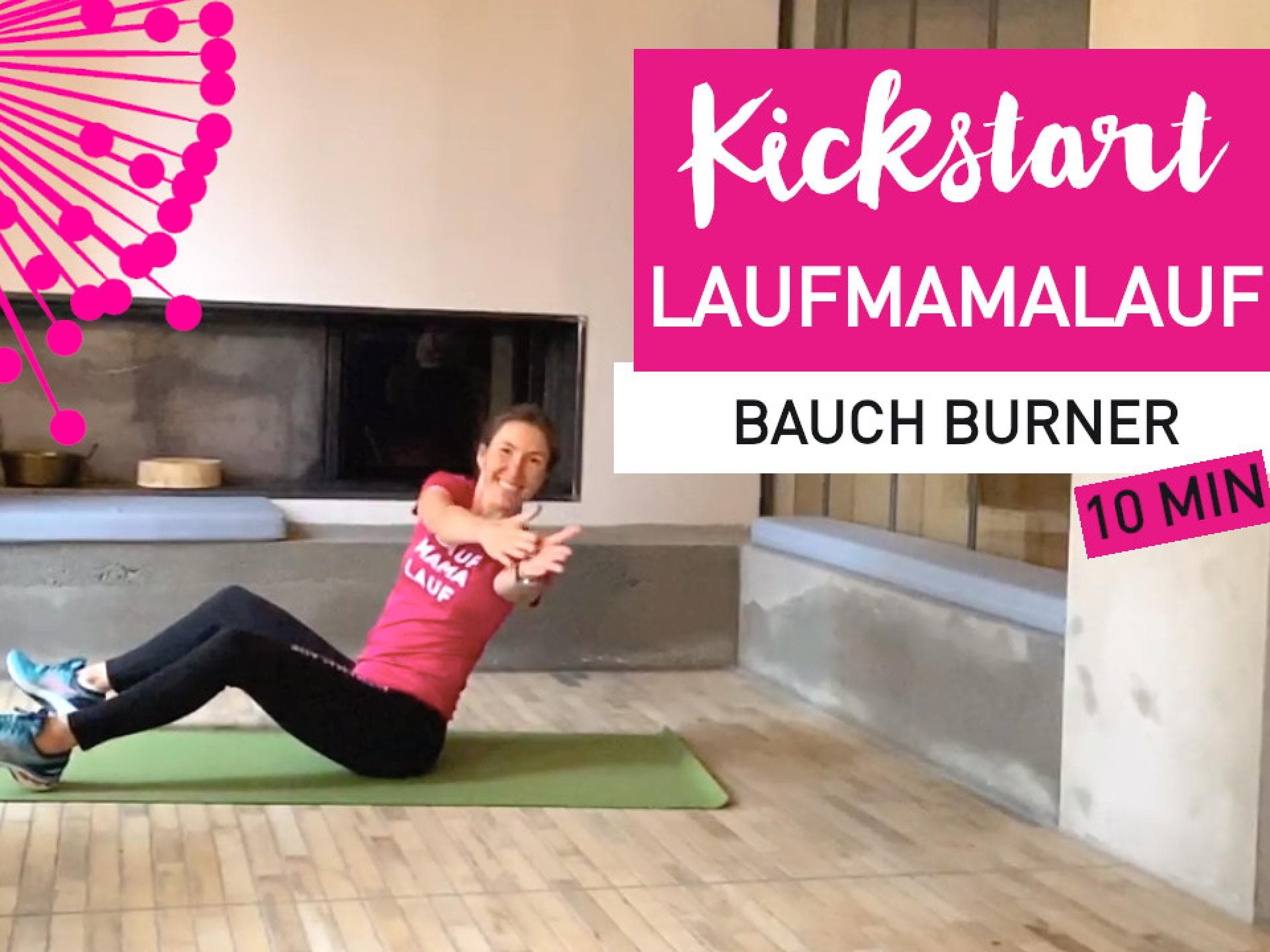 LAUFMAMALAUF: Frau beim Workout