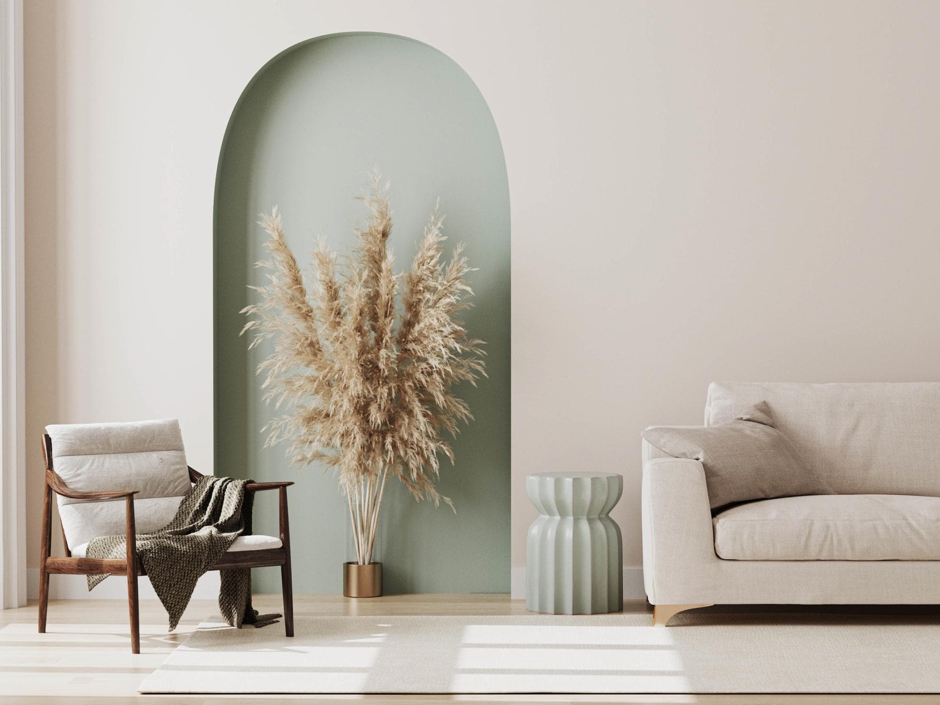 Wohnraum minimalistisch und modern