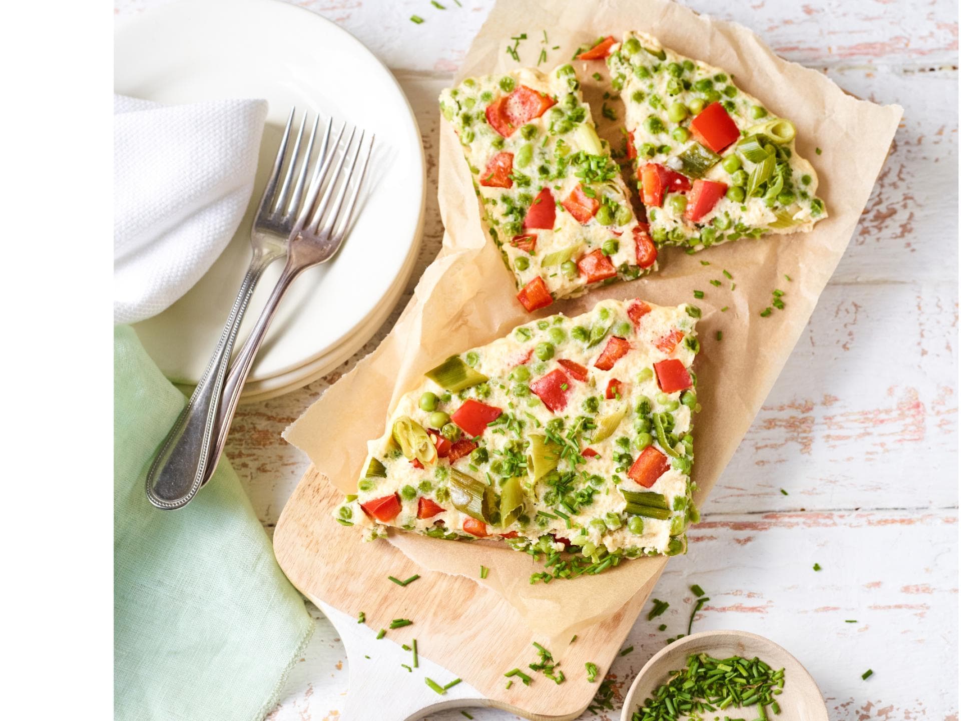 Erbsen Frittata