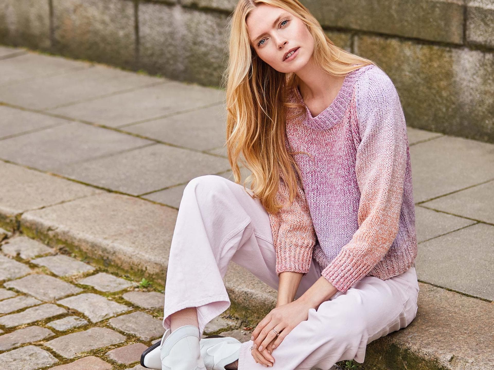 Strickanleitung Raglan-Pullover mit Dégradé-Effekt