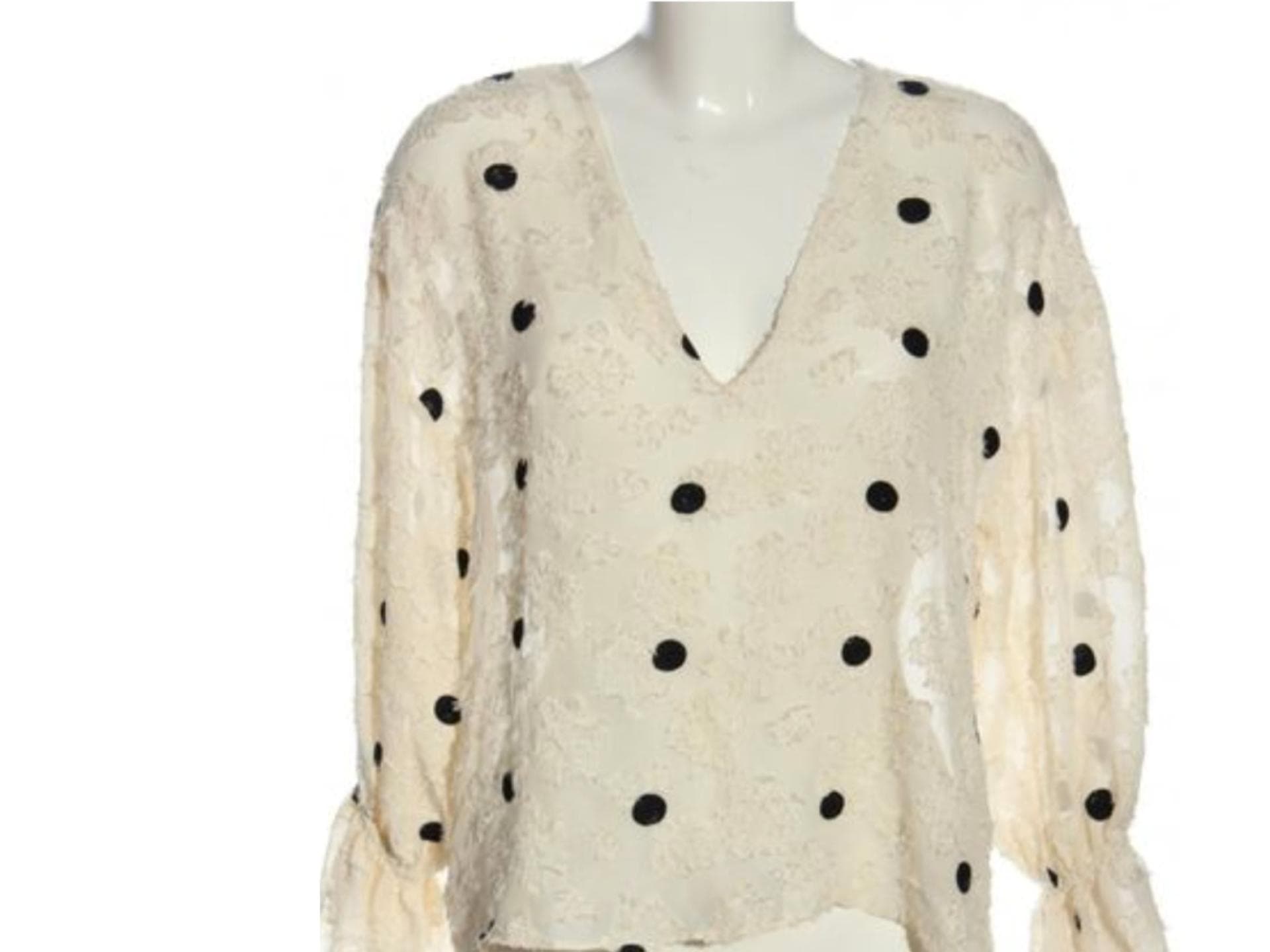 Bluse Punkte Zara