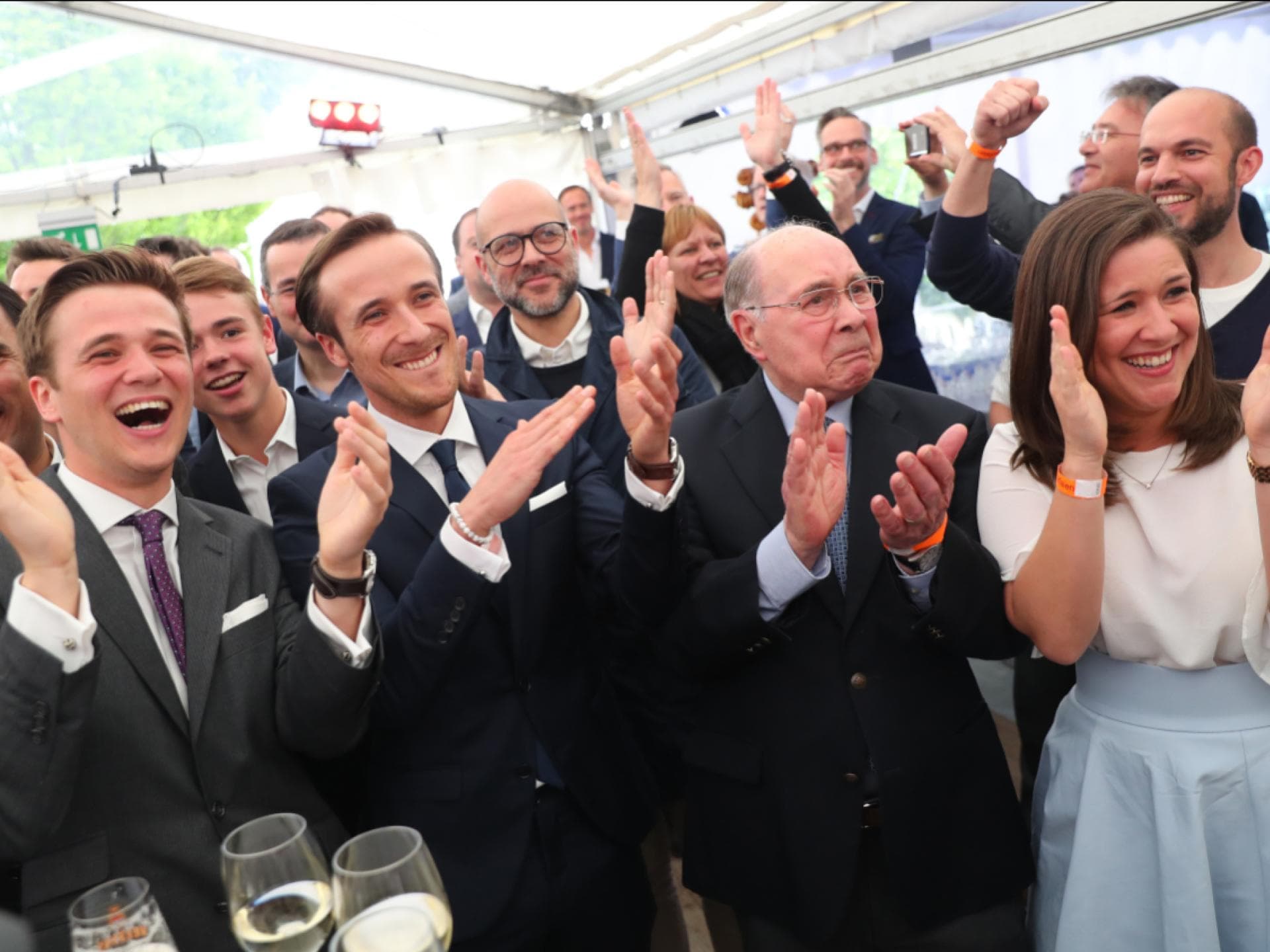 Armin Laschets Familie jubelt