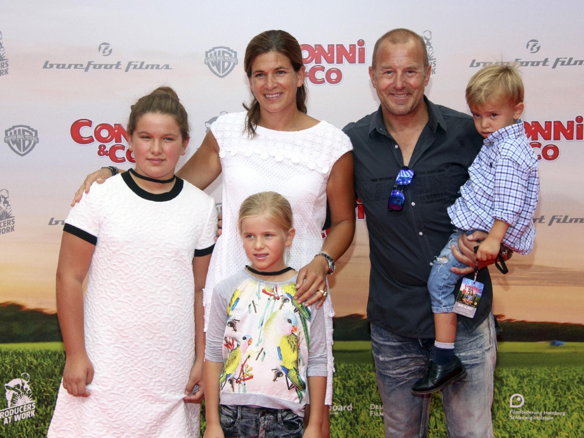 Heino Ferch mit Ehefrau Marie-Jeanette Ferch und Kindern