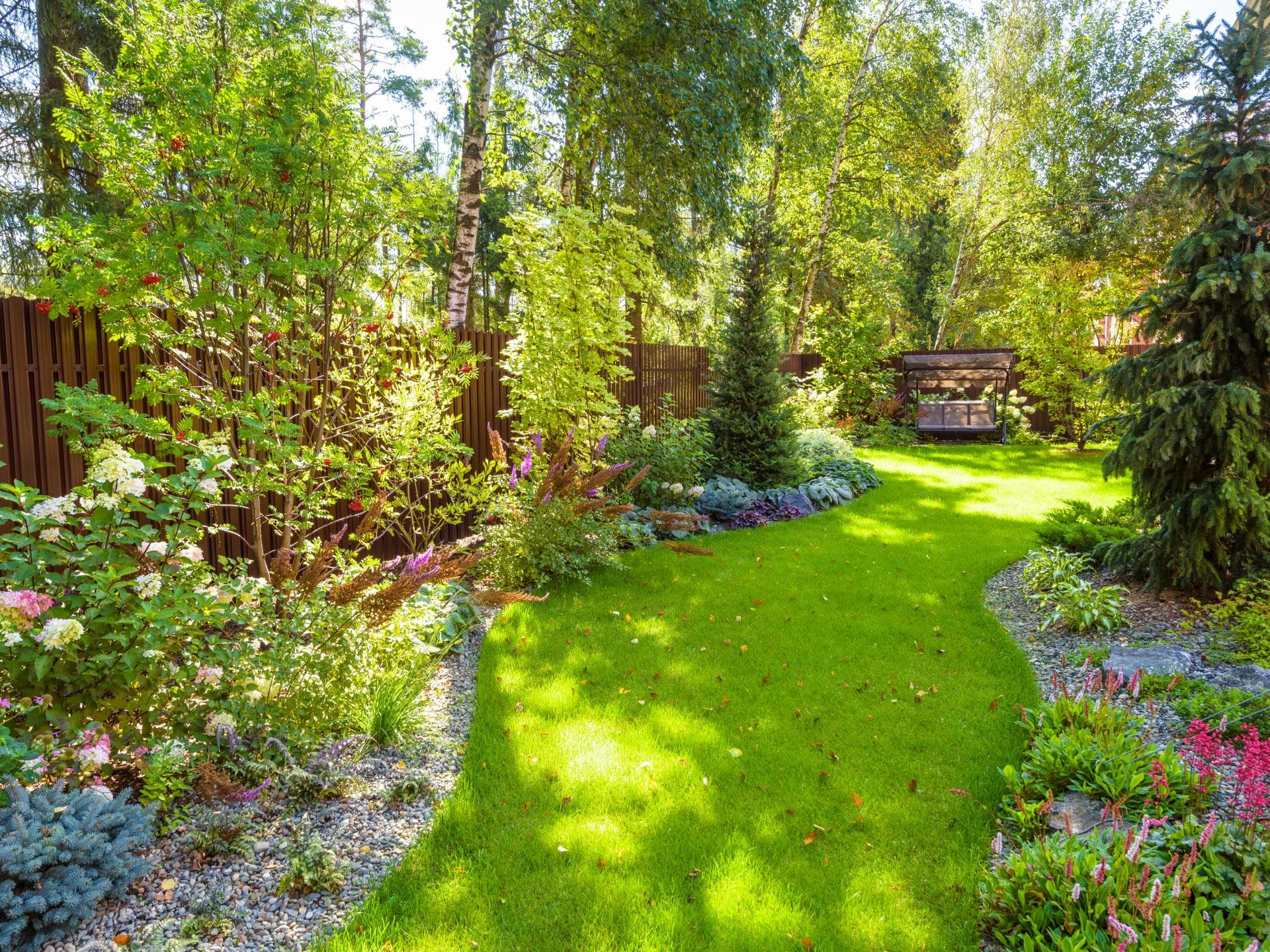 Schattiger Garten