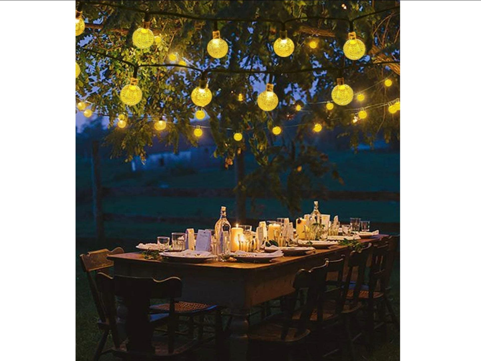 Lichterkette Garten