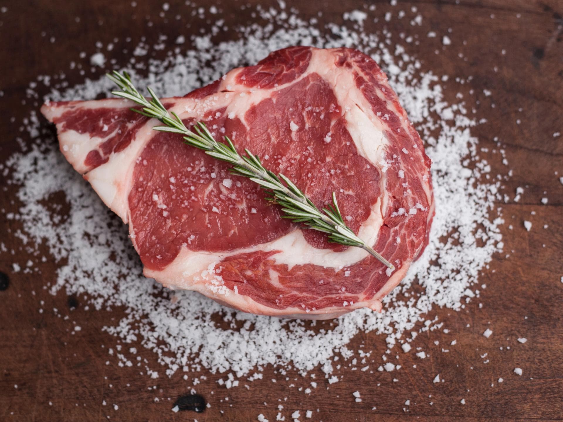Steak mit saftiger Maserung