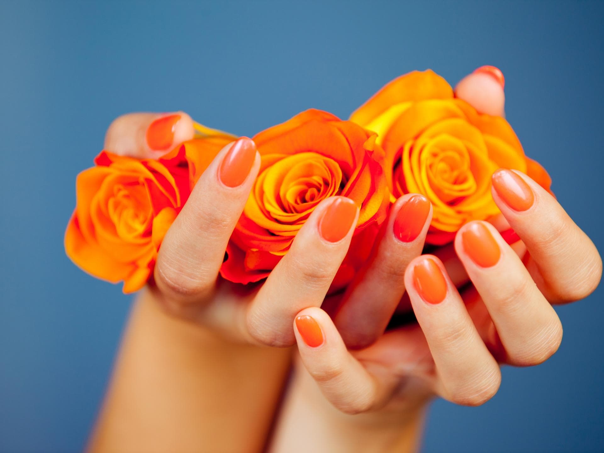 Nagellack Orange