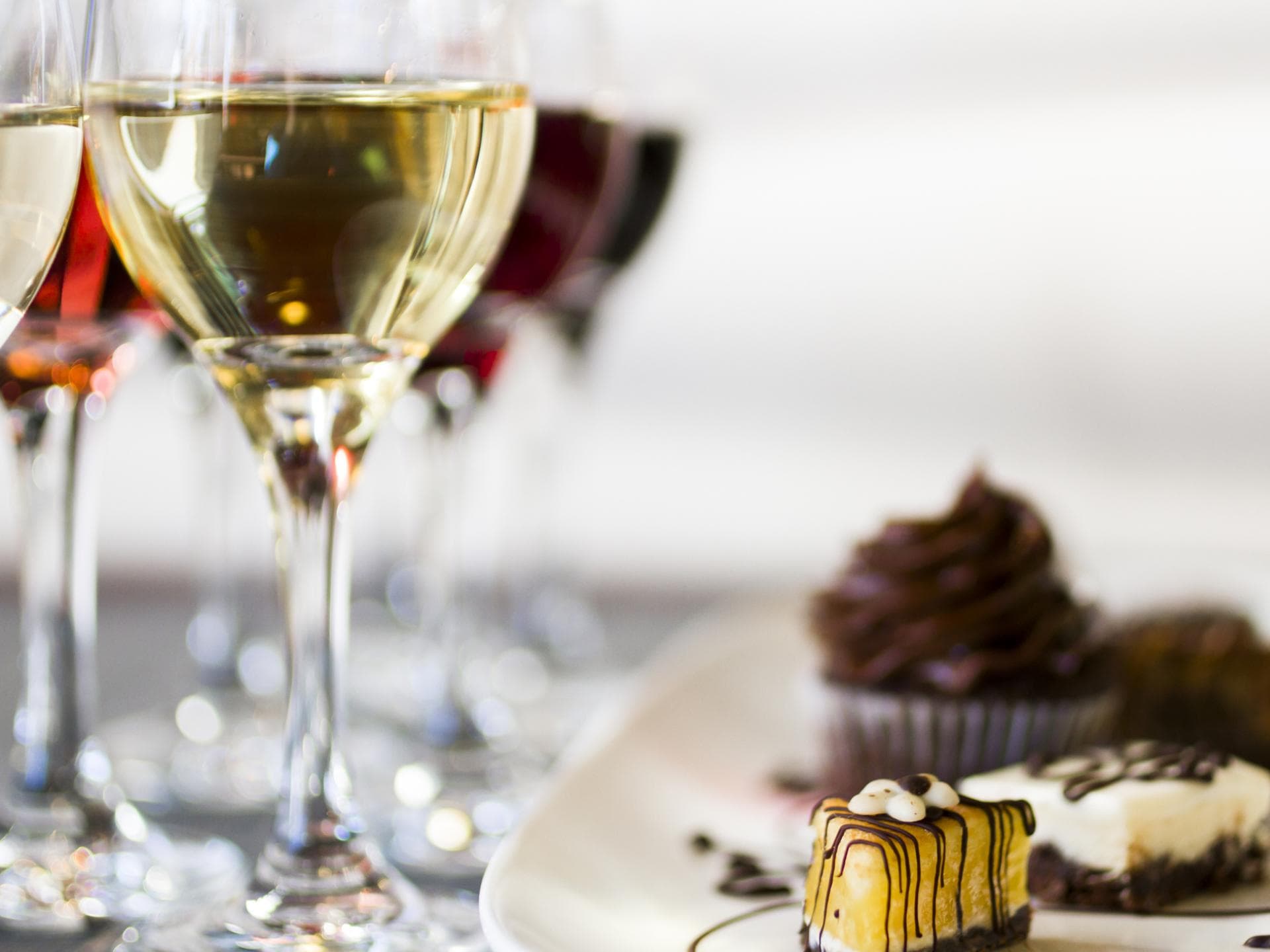 Wein und Dessert