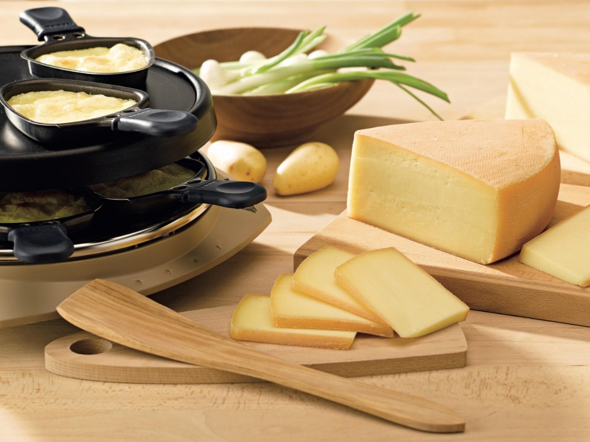 Käse-Raclette.