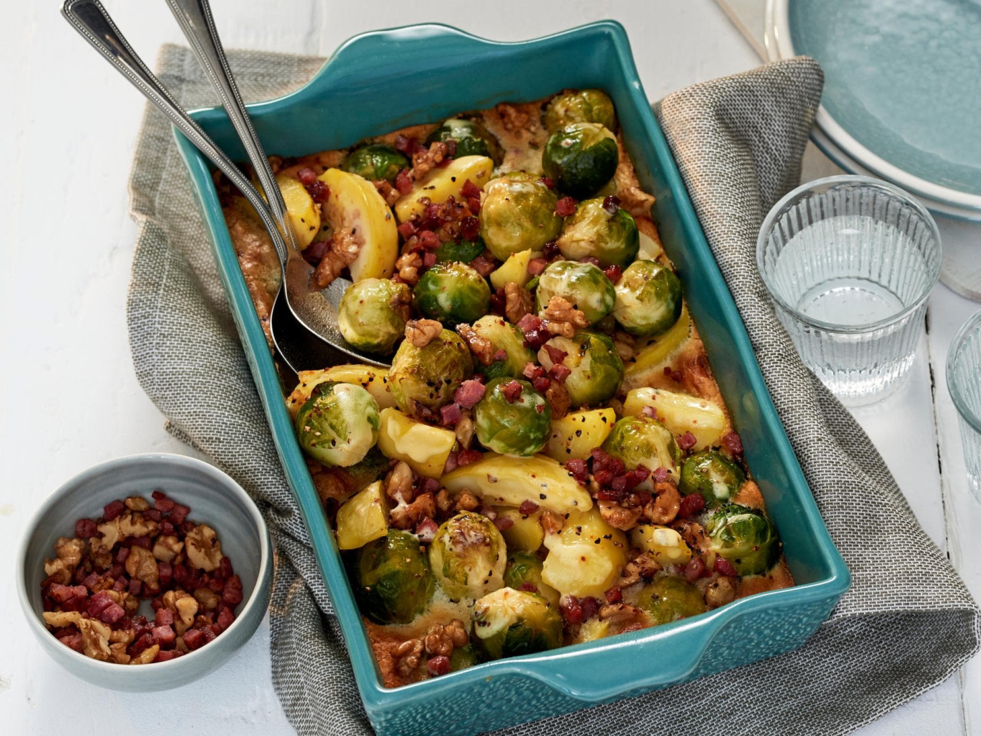 Kartoffel-Rosenkohlauflauf Kartoffel-Rosenkohlauflauf