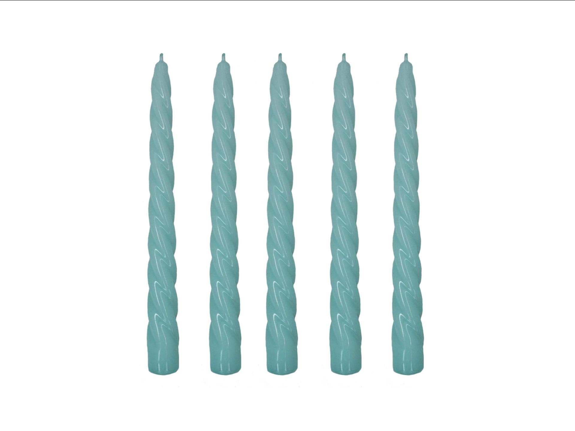 Spiralkerzen mint