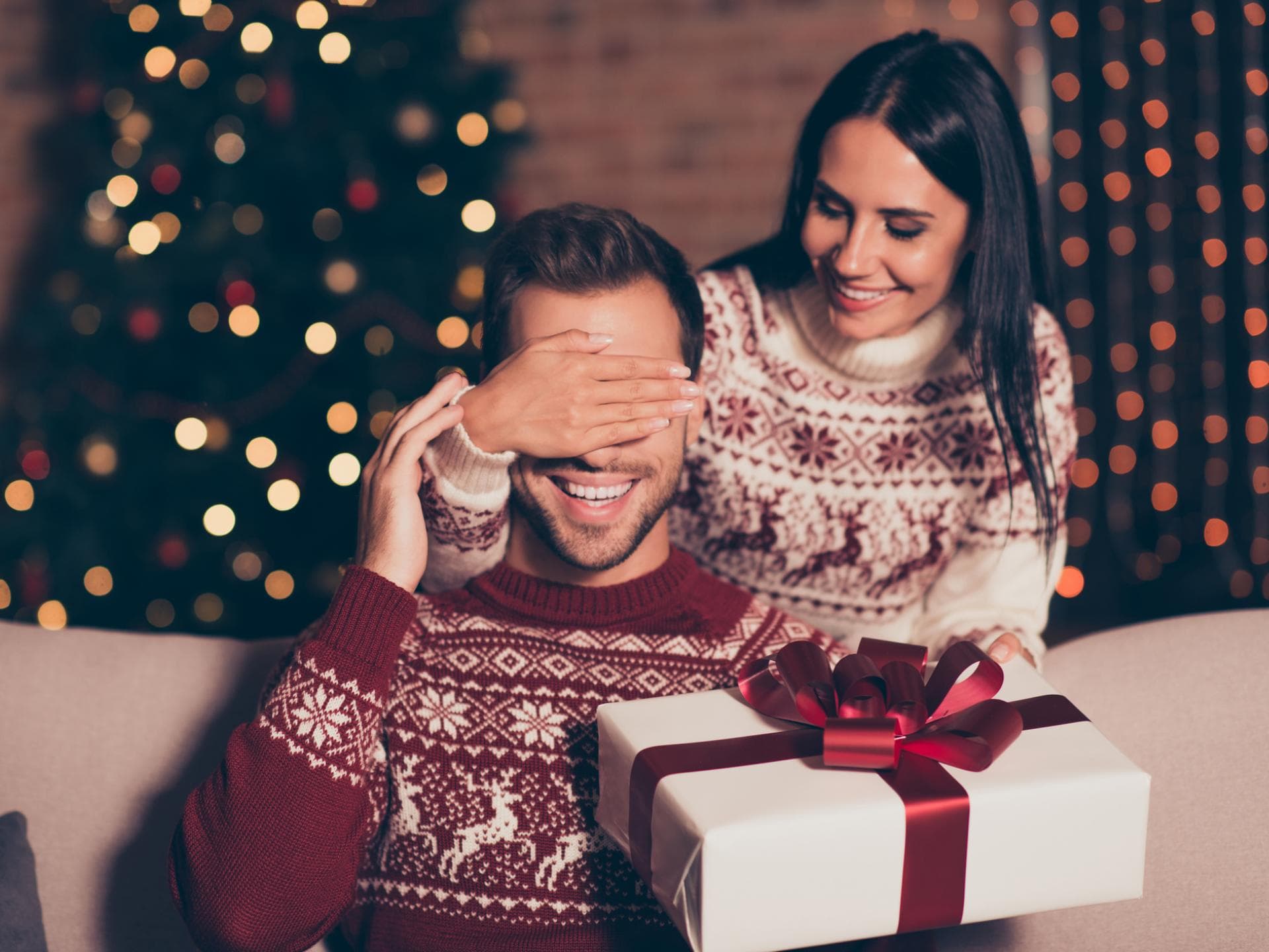Paar an Weihnachten
