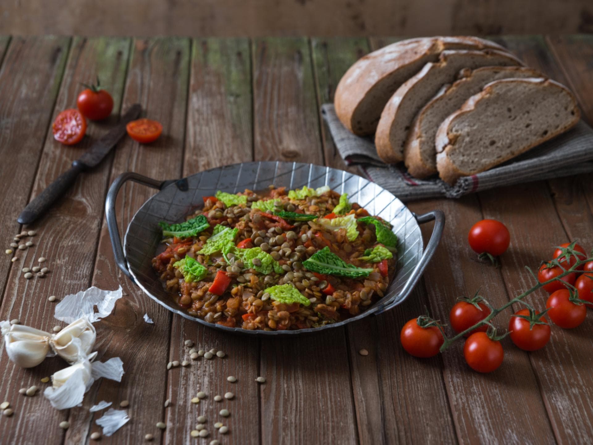 Rezept für Linsen-Chili mit Grünkohl Linsen-Chili mit Grünkohl