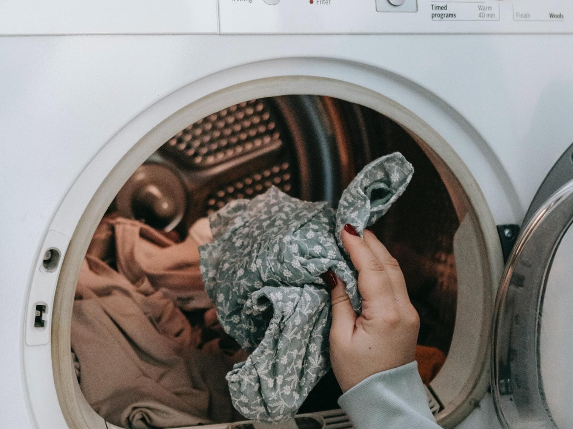 Wäsche in der Waschmaschine