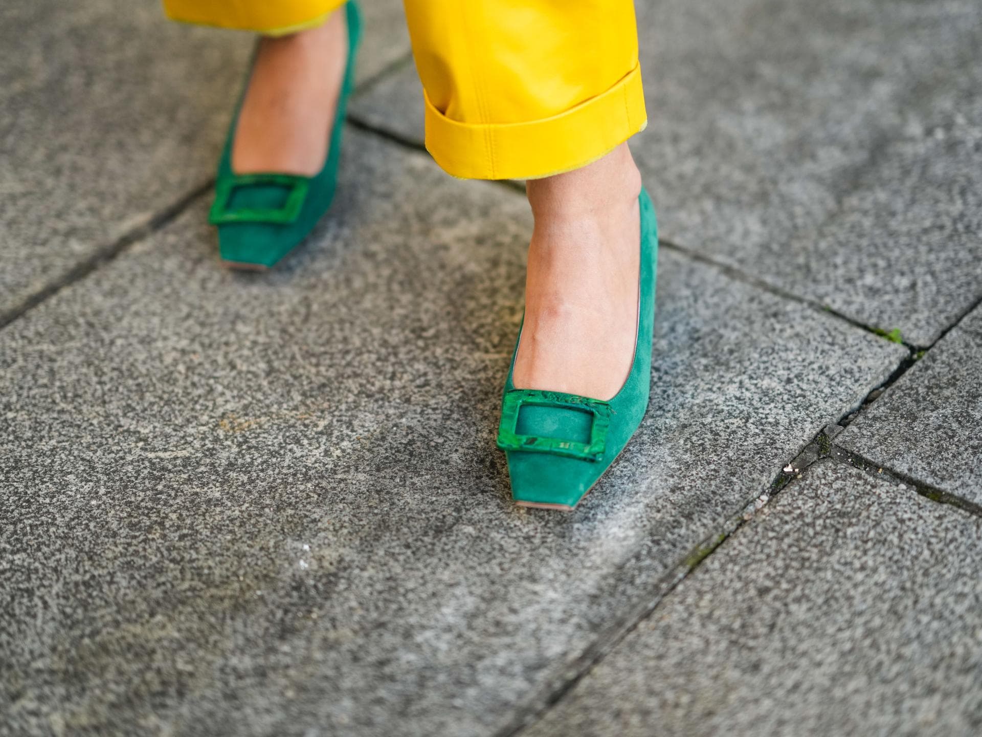 Square Toe Ballerinas 