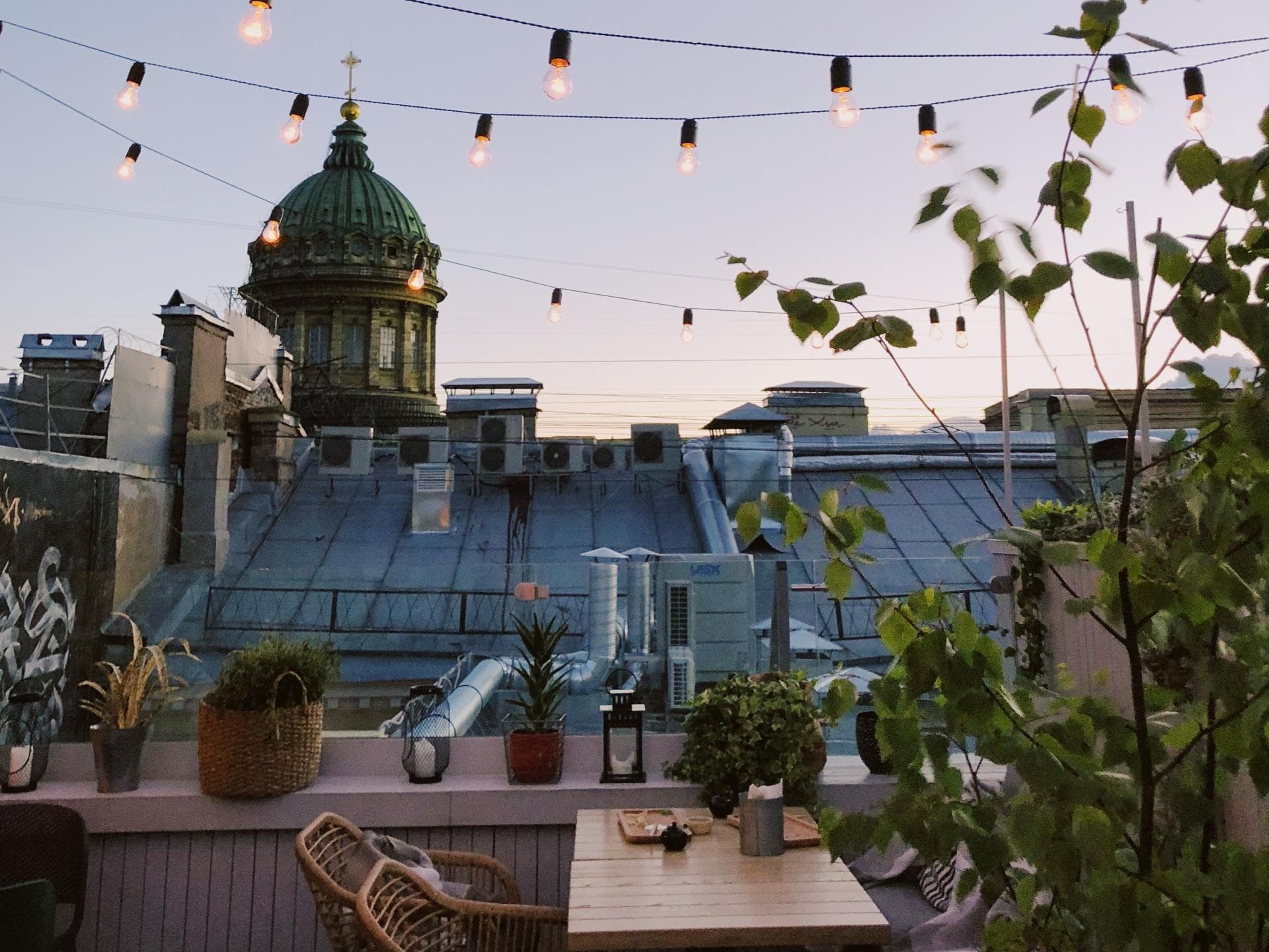 Balkon am Abend 