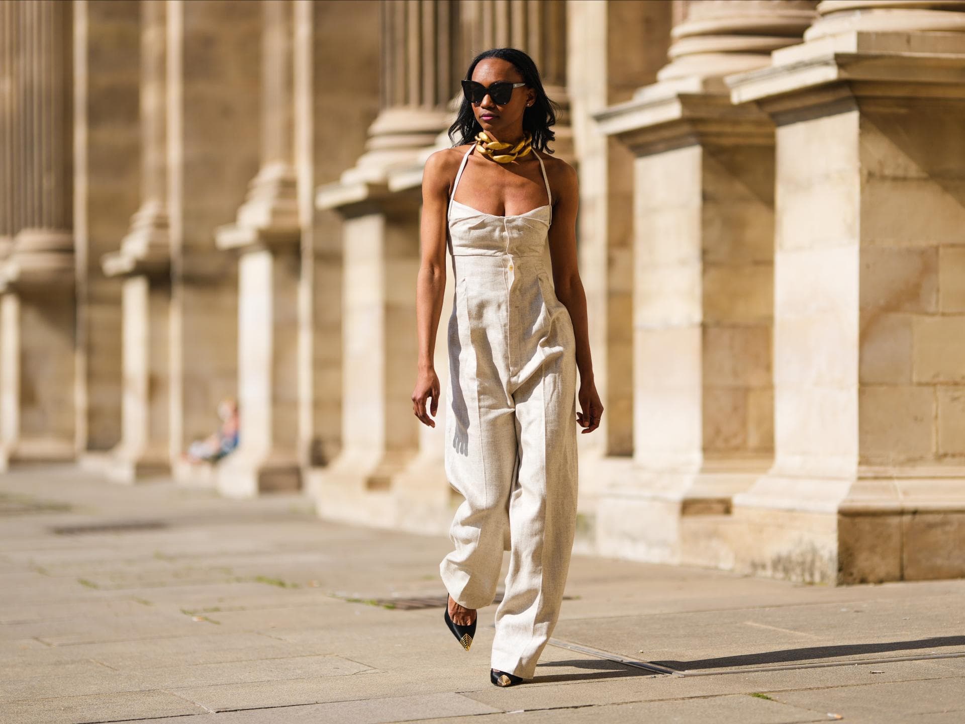 Jumpsuits aus Leinen 