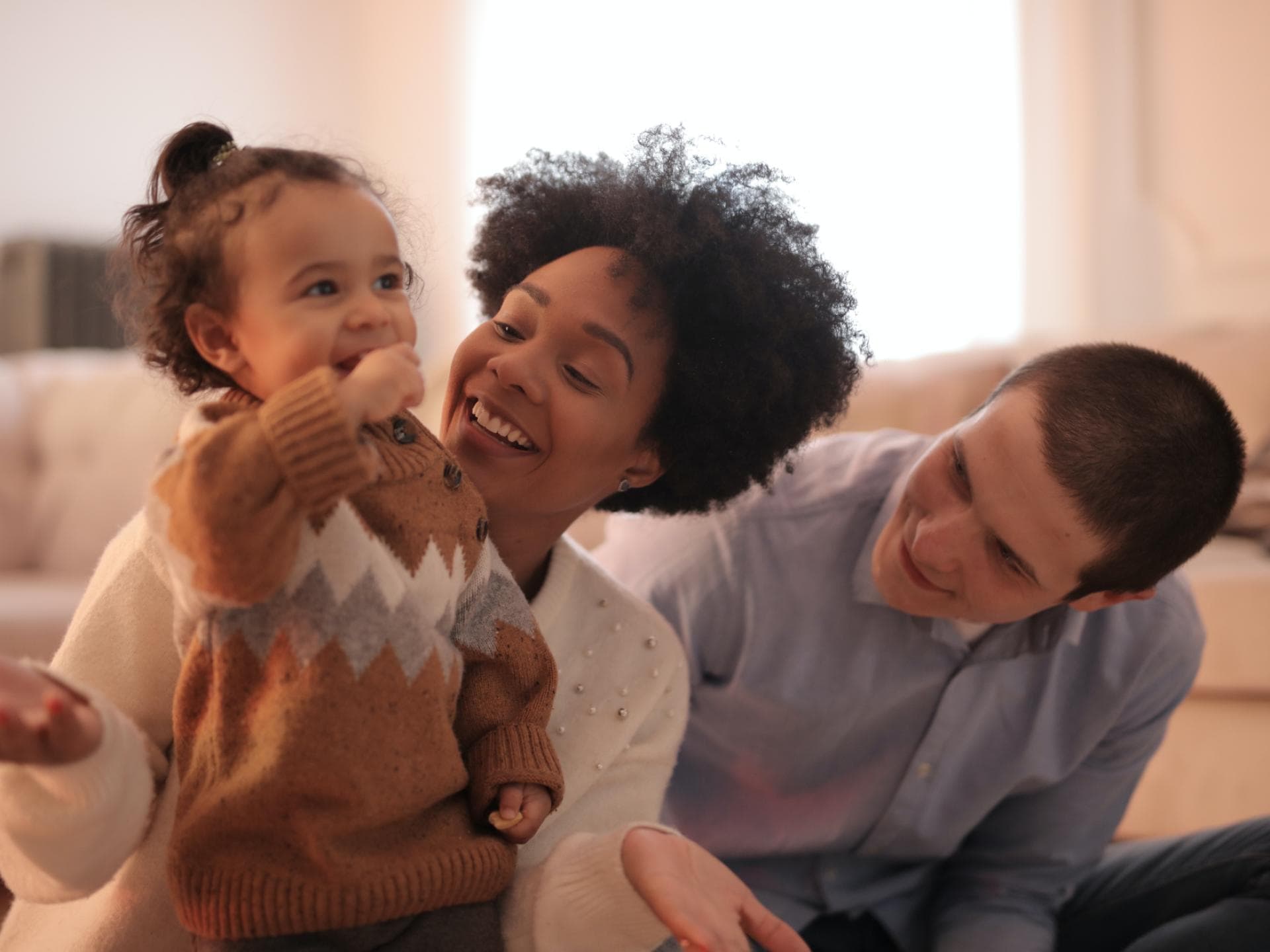Mutter, Vater und Tochter