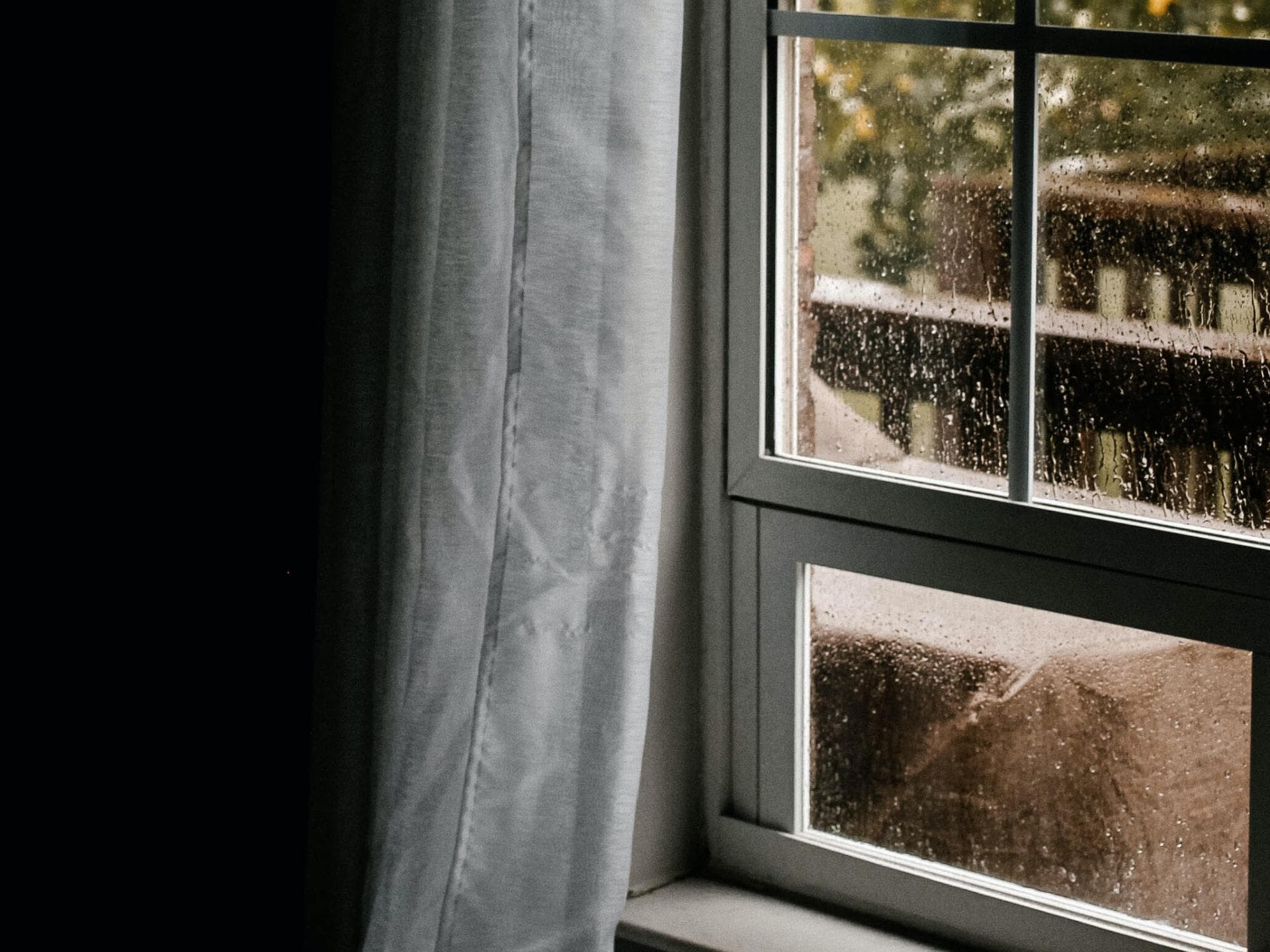 Lüften bei Regen 