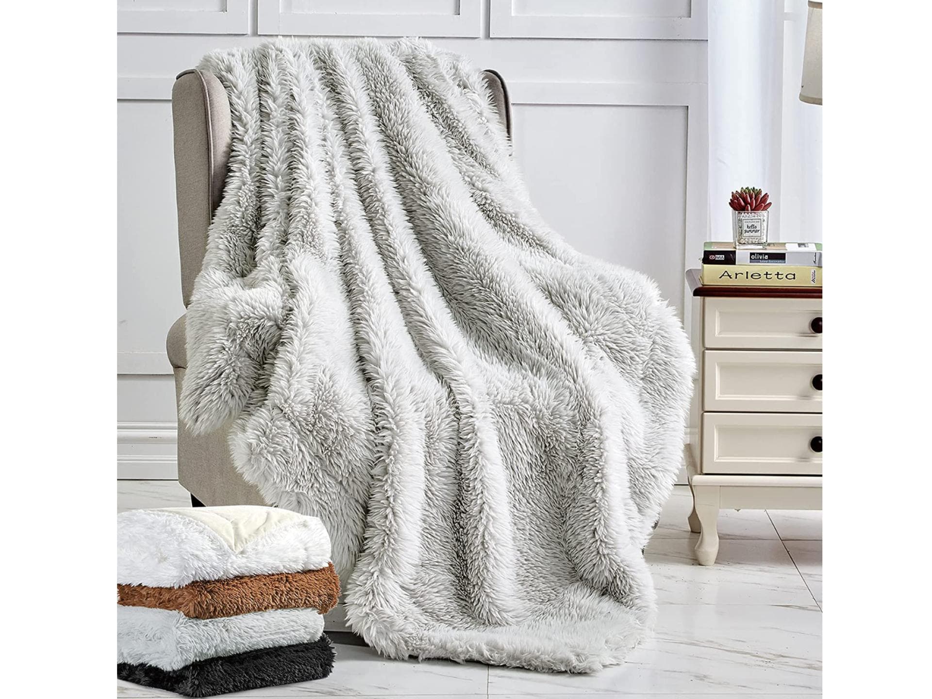 Kuscheldecke grau