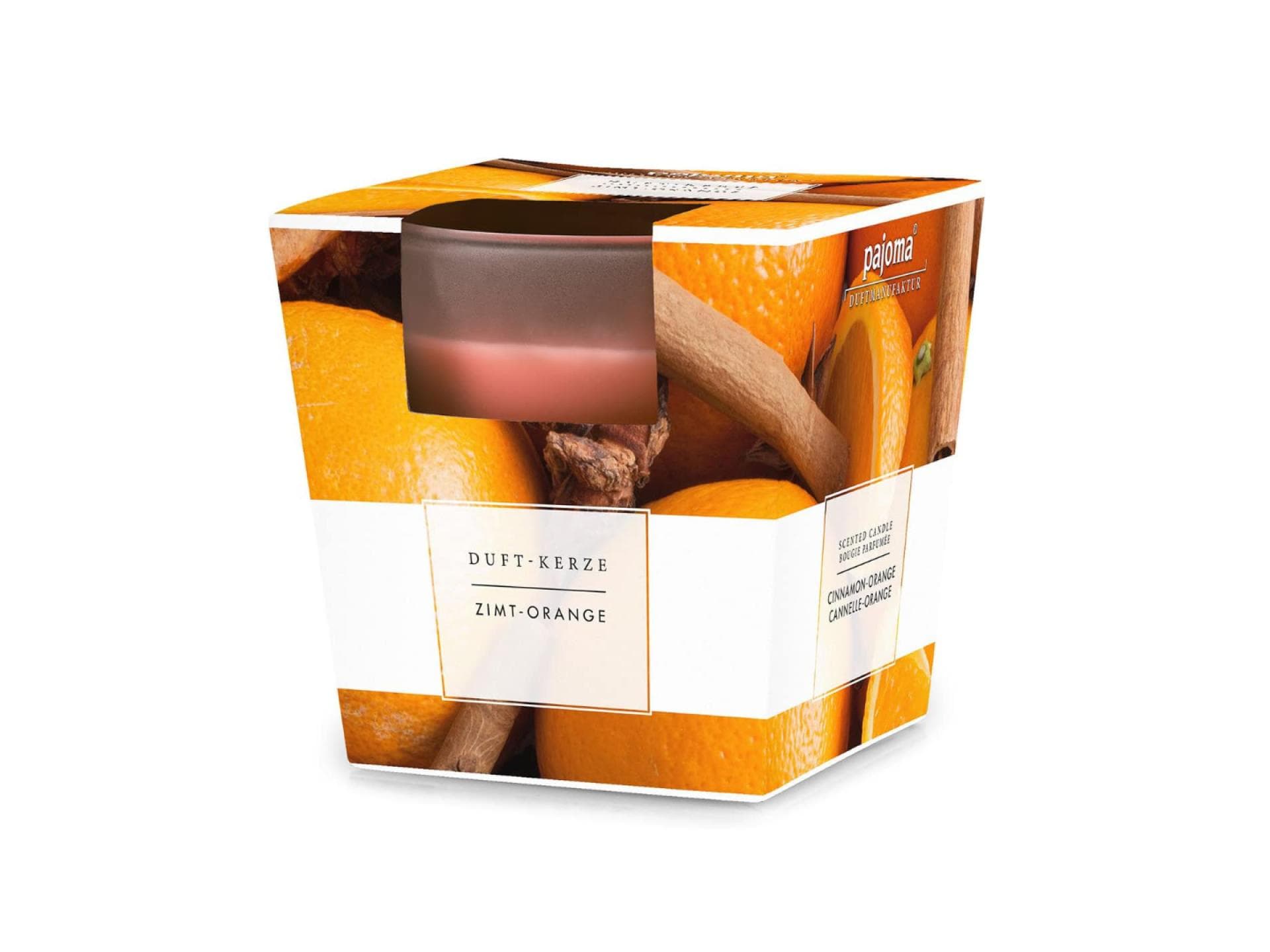 Duftkerze mit Zimt-Orange 