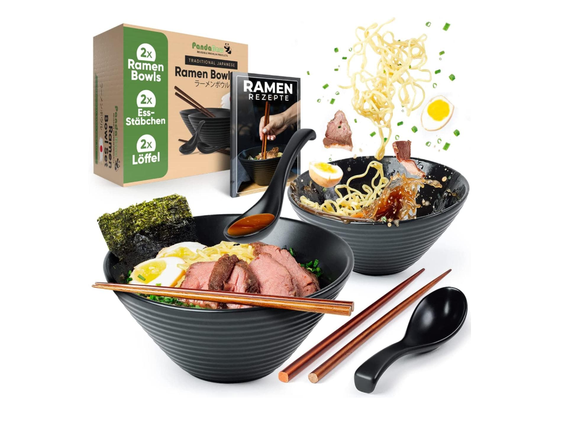 Ramen-Set mit Schüsseln 