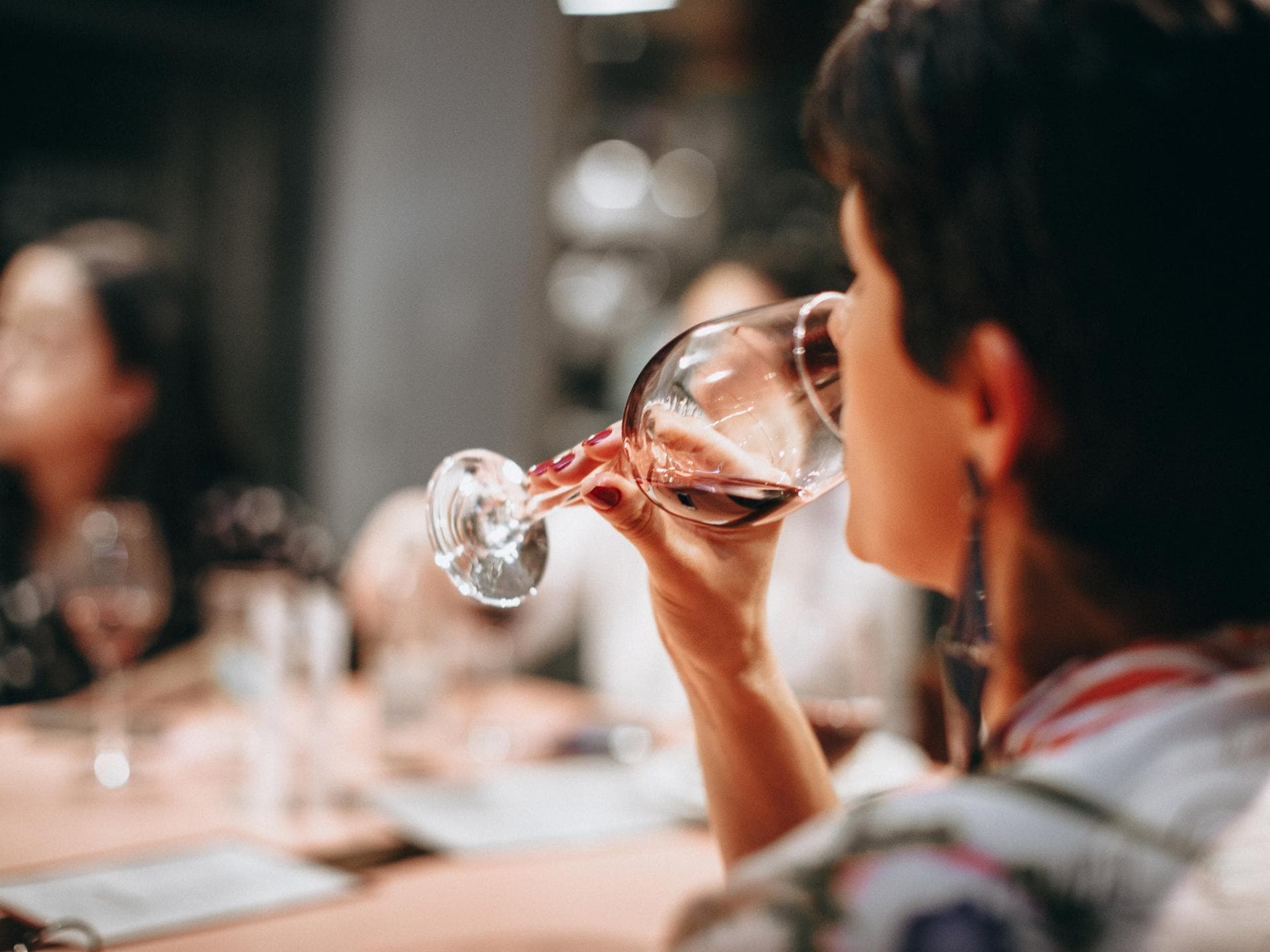 Wein trinken 