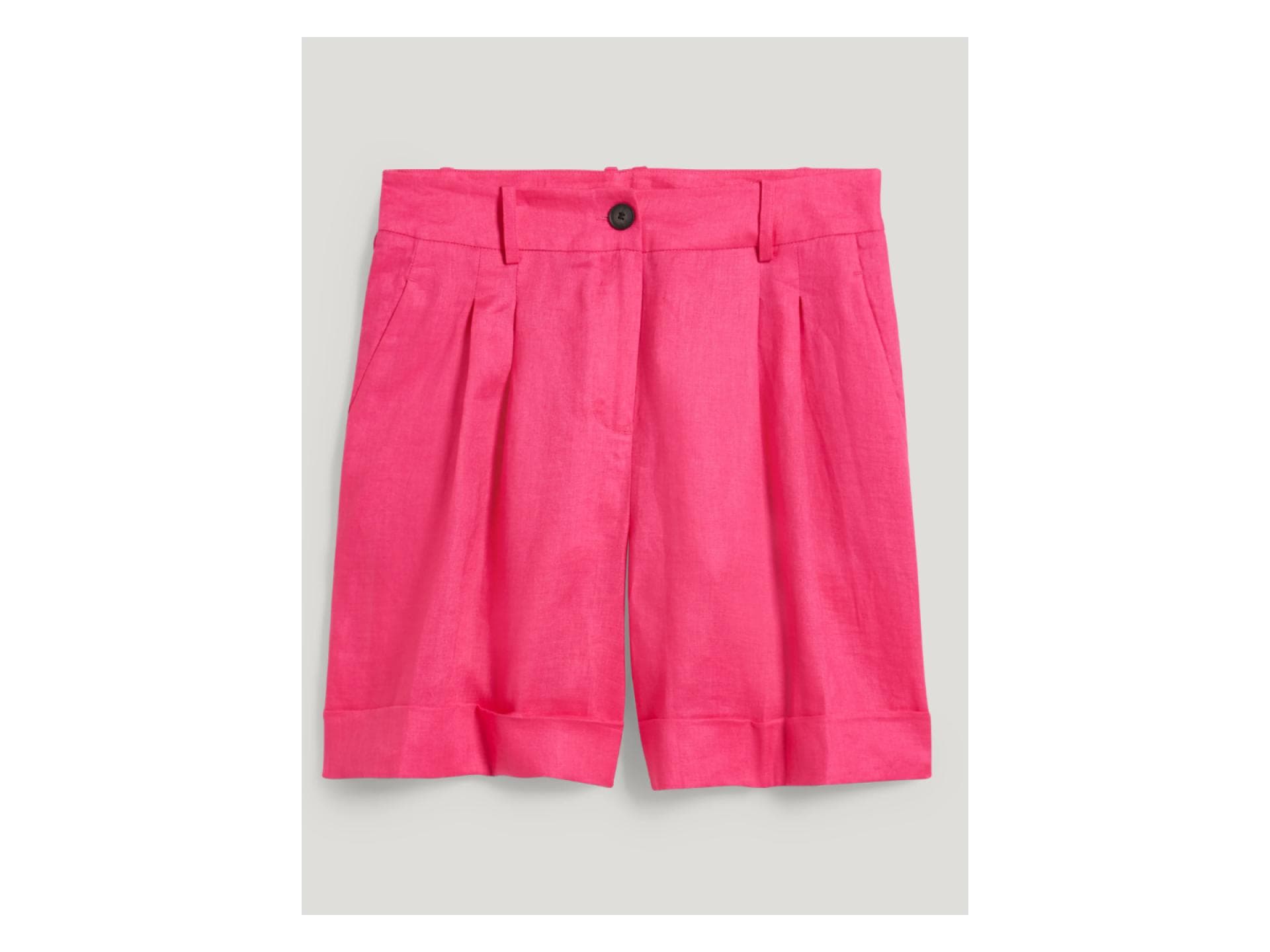 Pinke Leinenshorts 