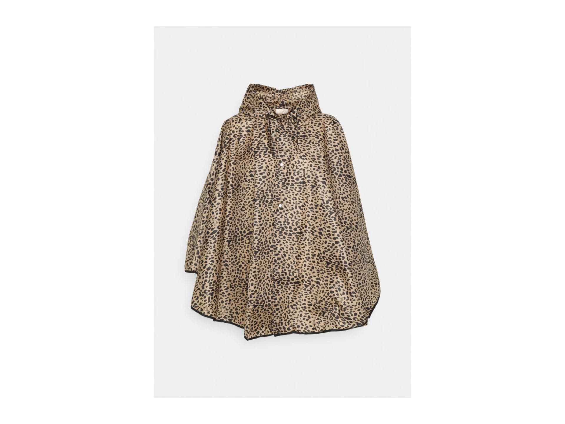 Regenponcho mit Leoprint 
