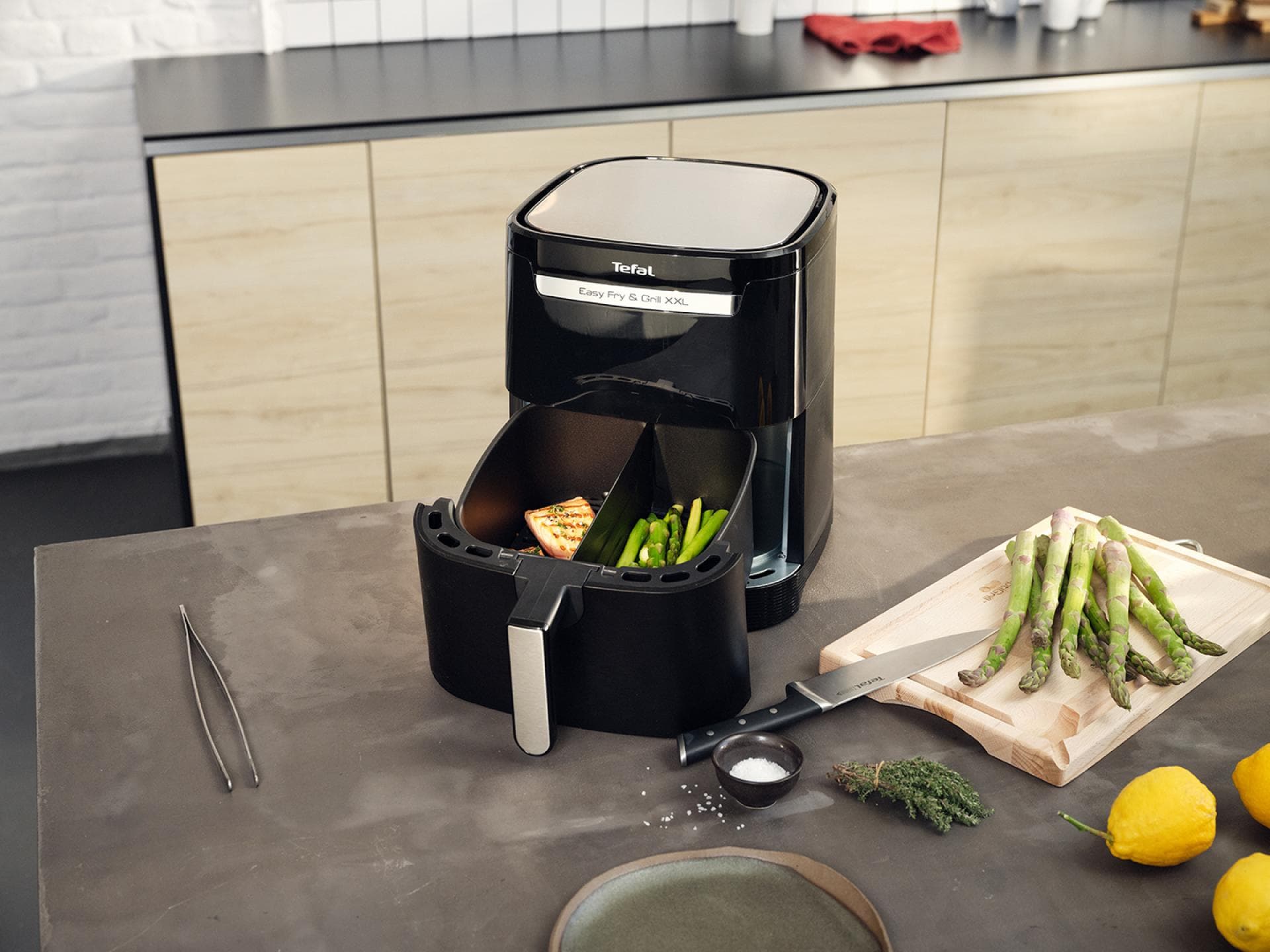 Auch zum Grillen und Backen geeignet.       