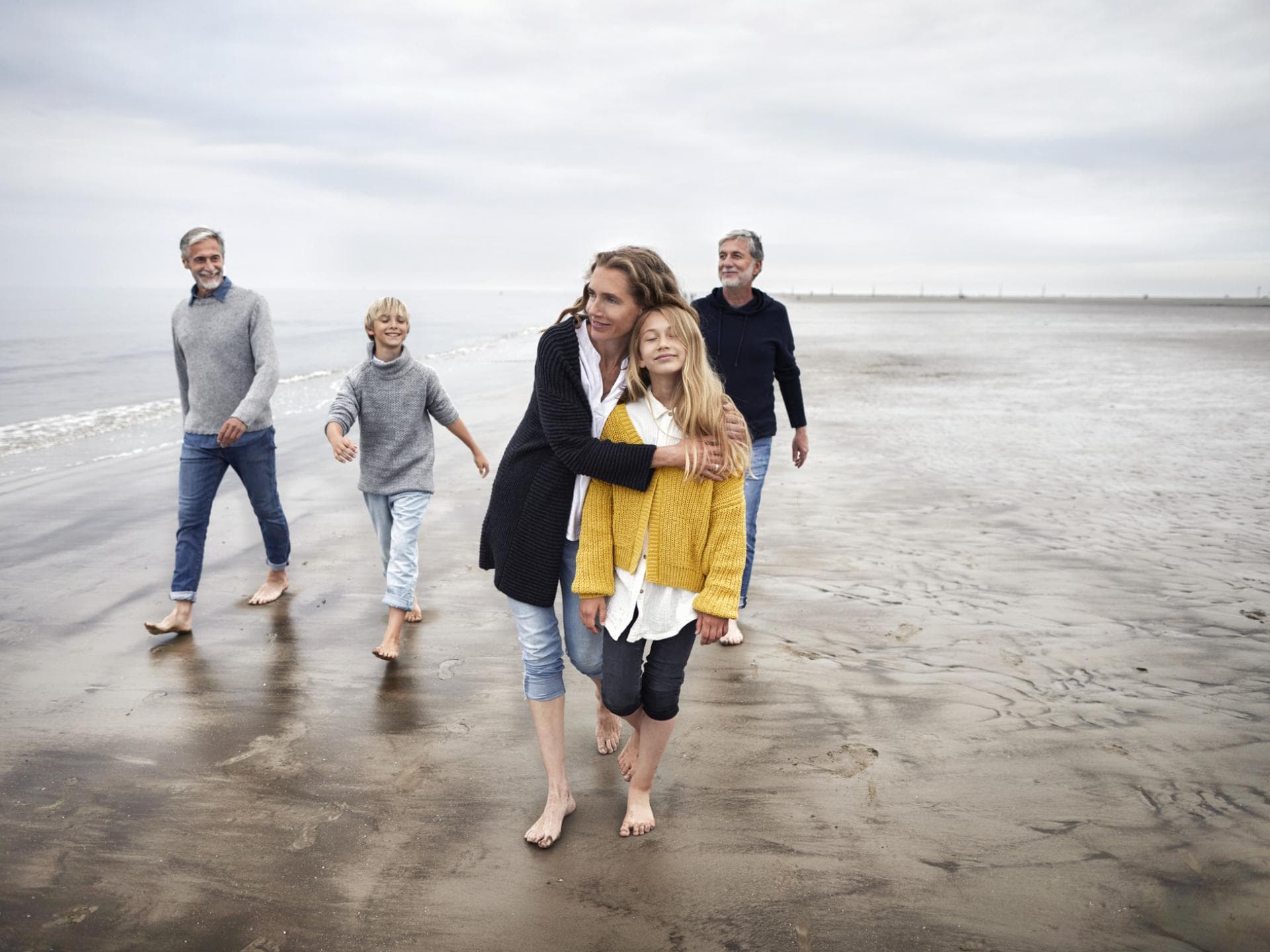 Familie am Strand