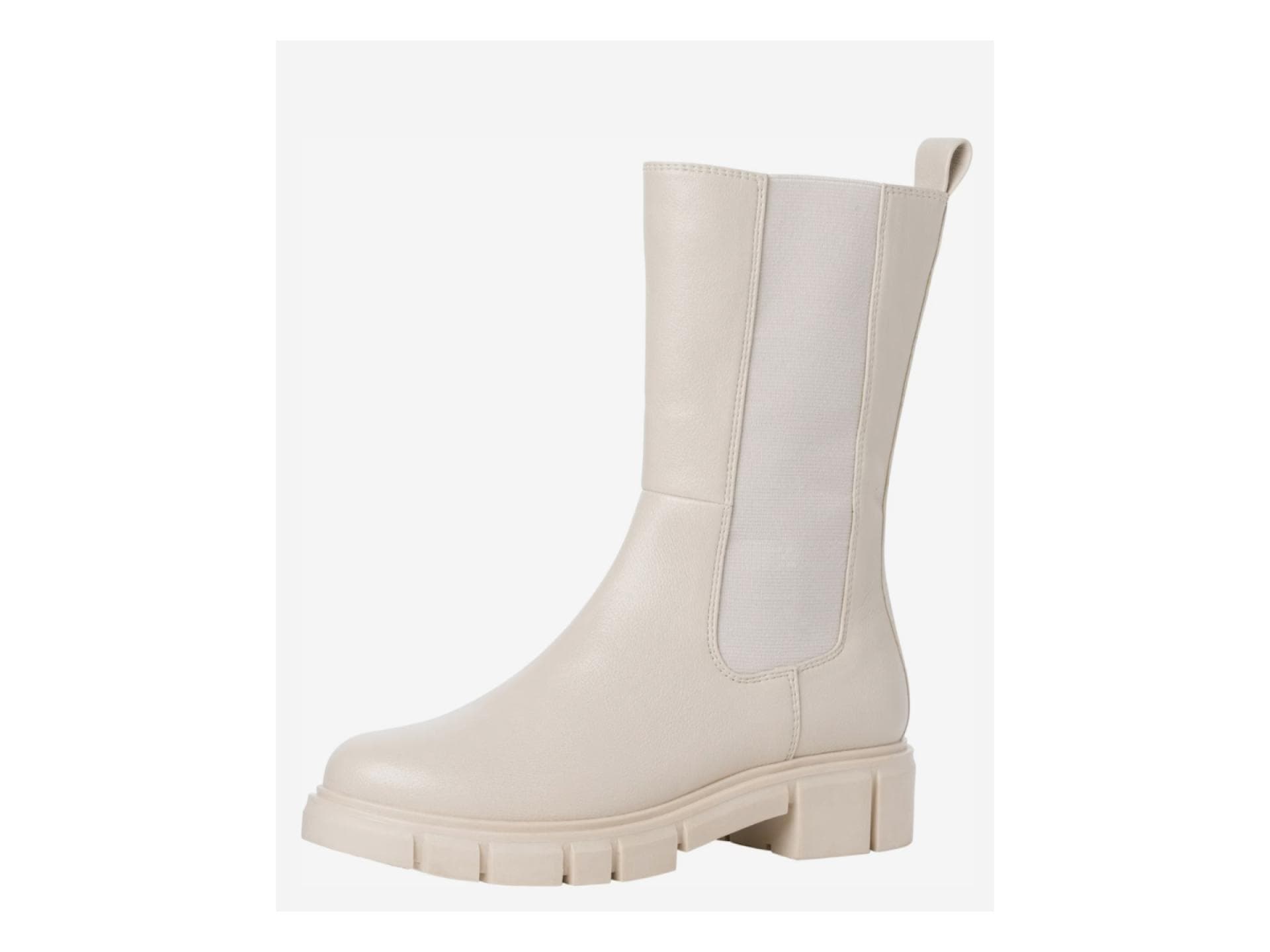 Weiße Chelsea-Boots 