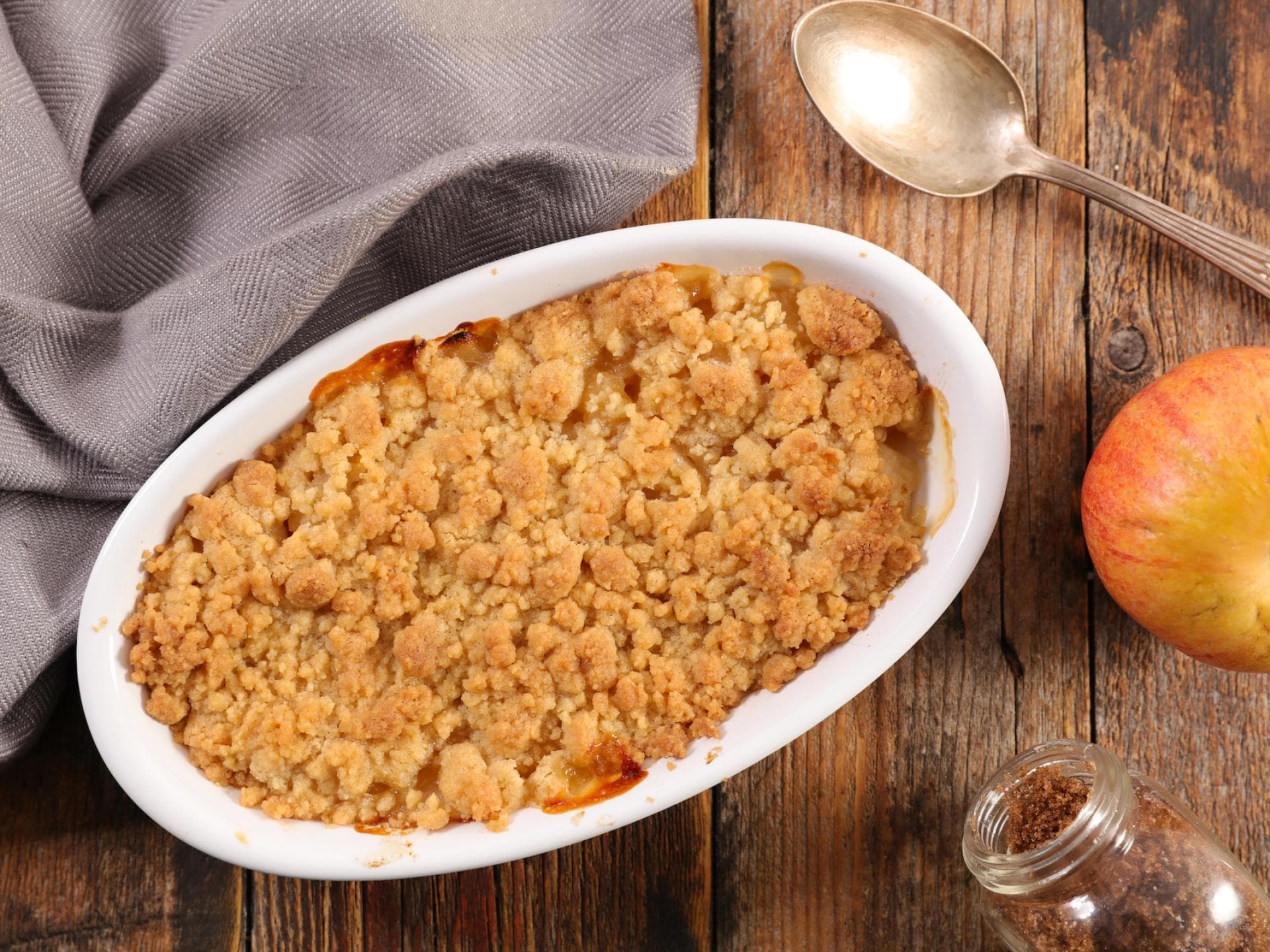 Kürbis Apfel Crumble