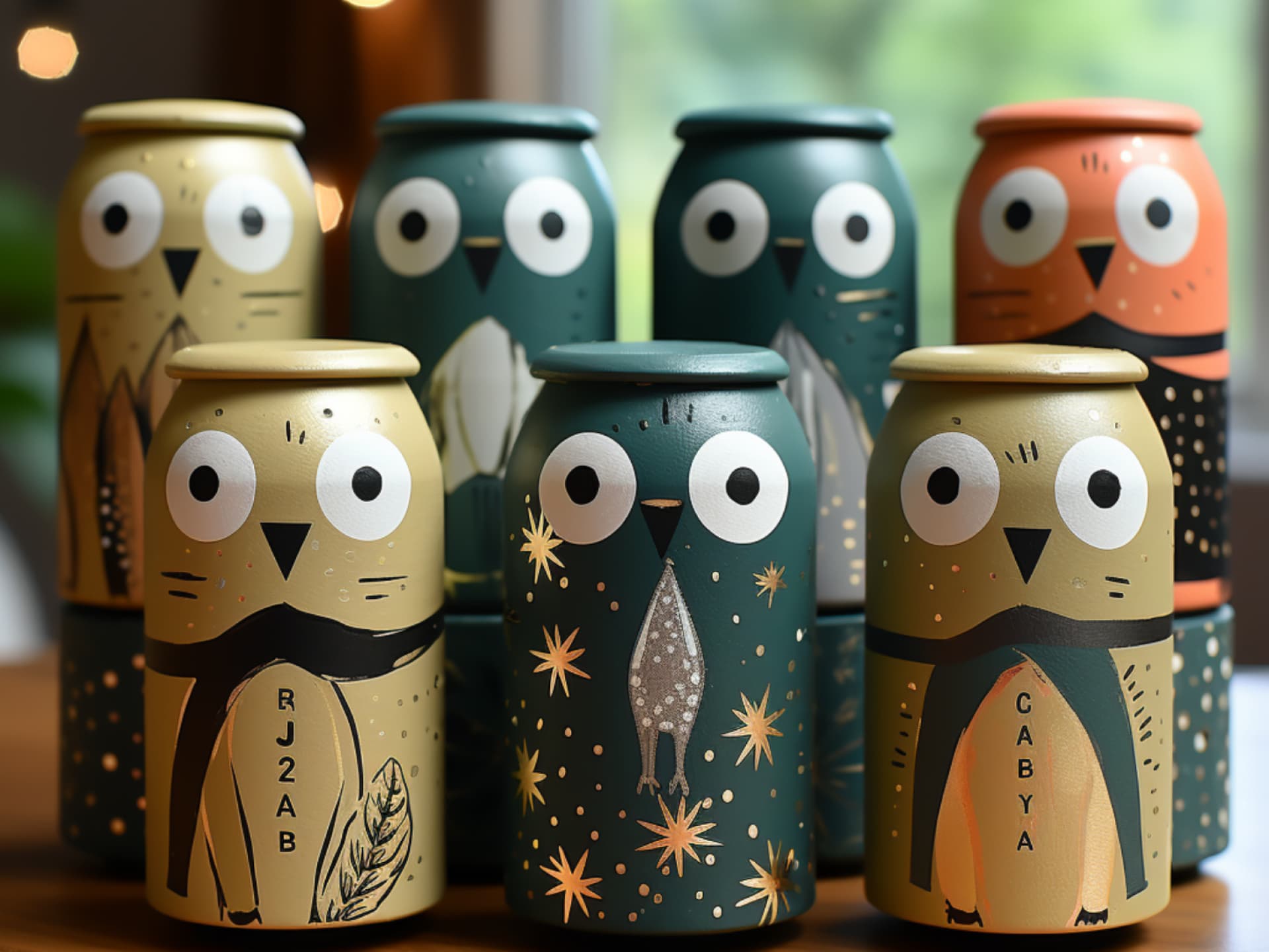 Pinguin-Adventskalender aus Klorollen