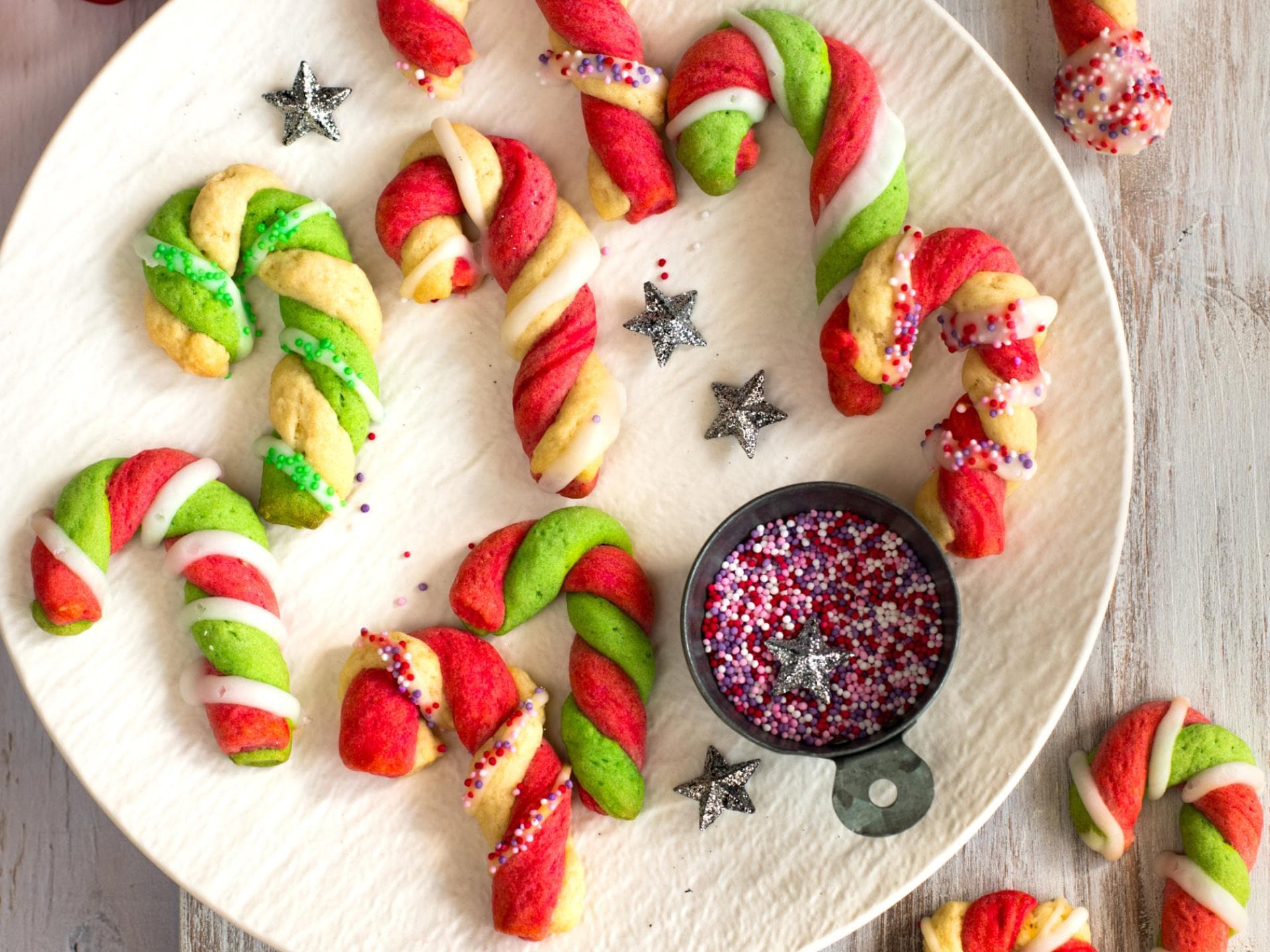 Zuckerstangen Plätzchen