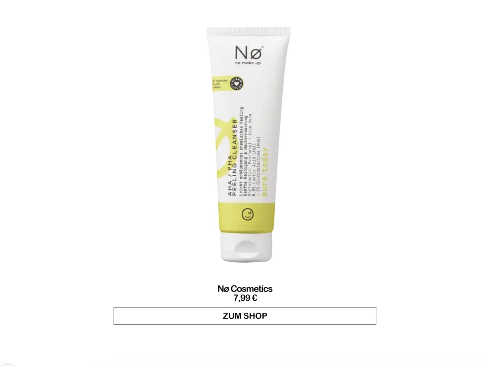 Cleanser von Nø Cosmetics 