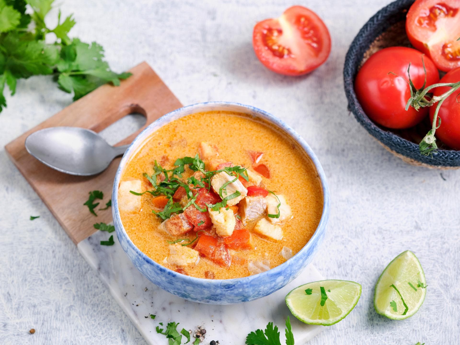 Fischsuppe mit Kokos