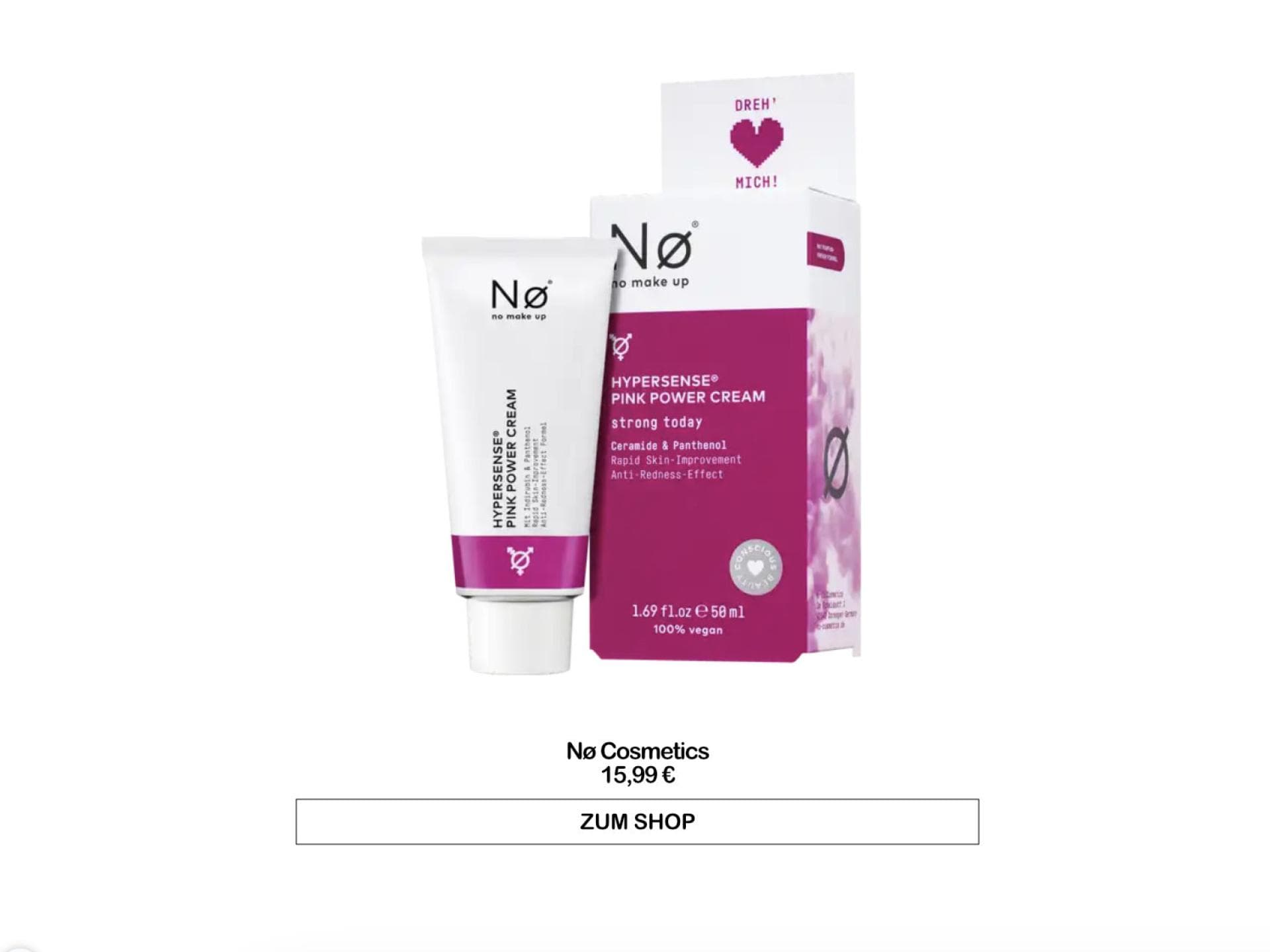 Pink Power Cream von Nø Cosmetics 