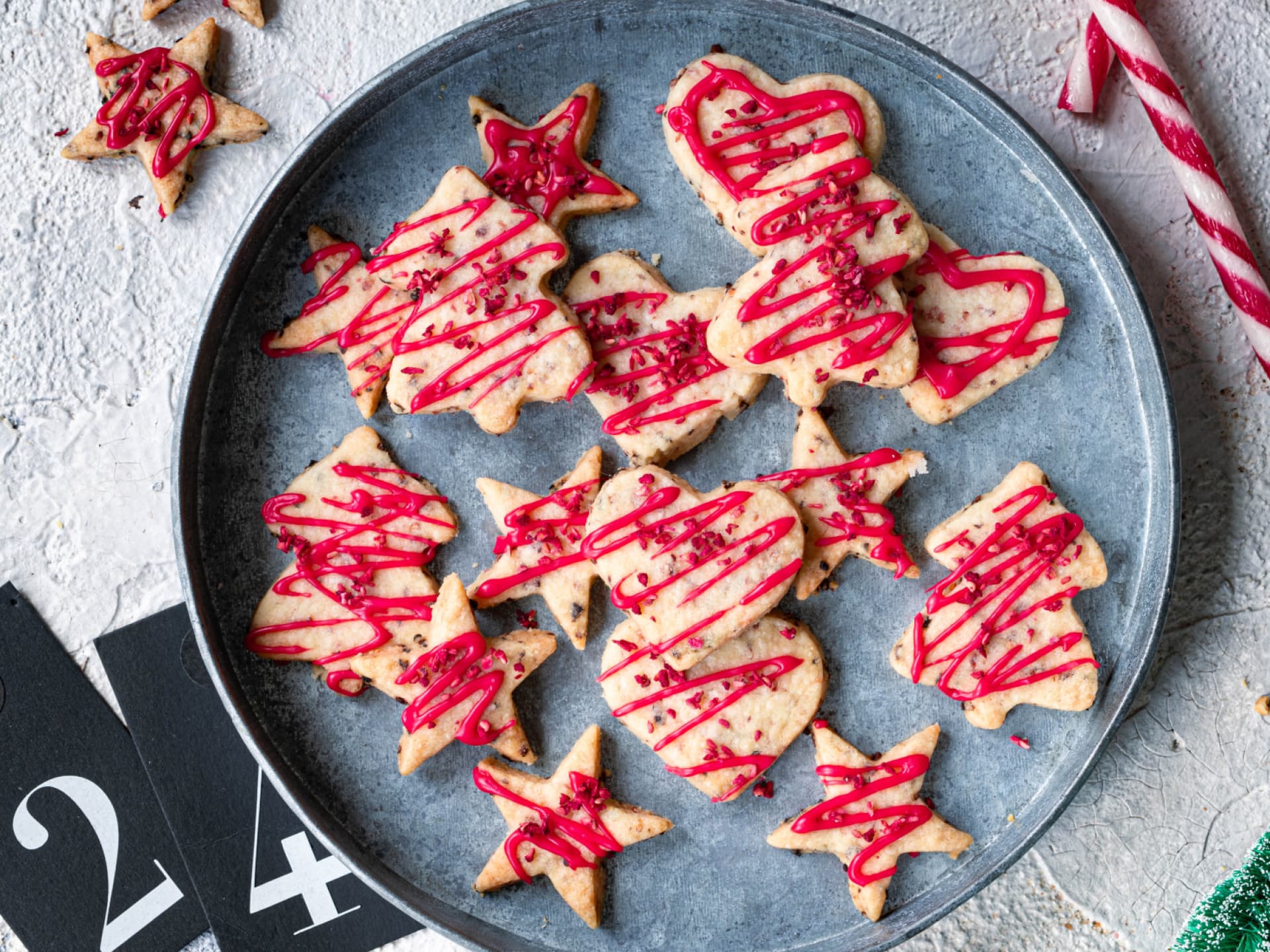 Shortbread-Rezept mit Himbeeren