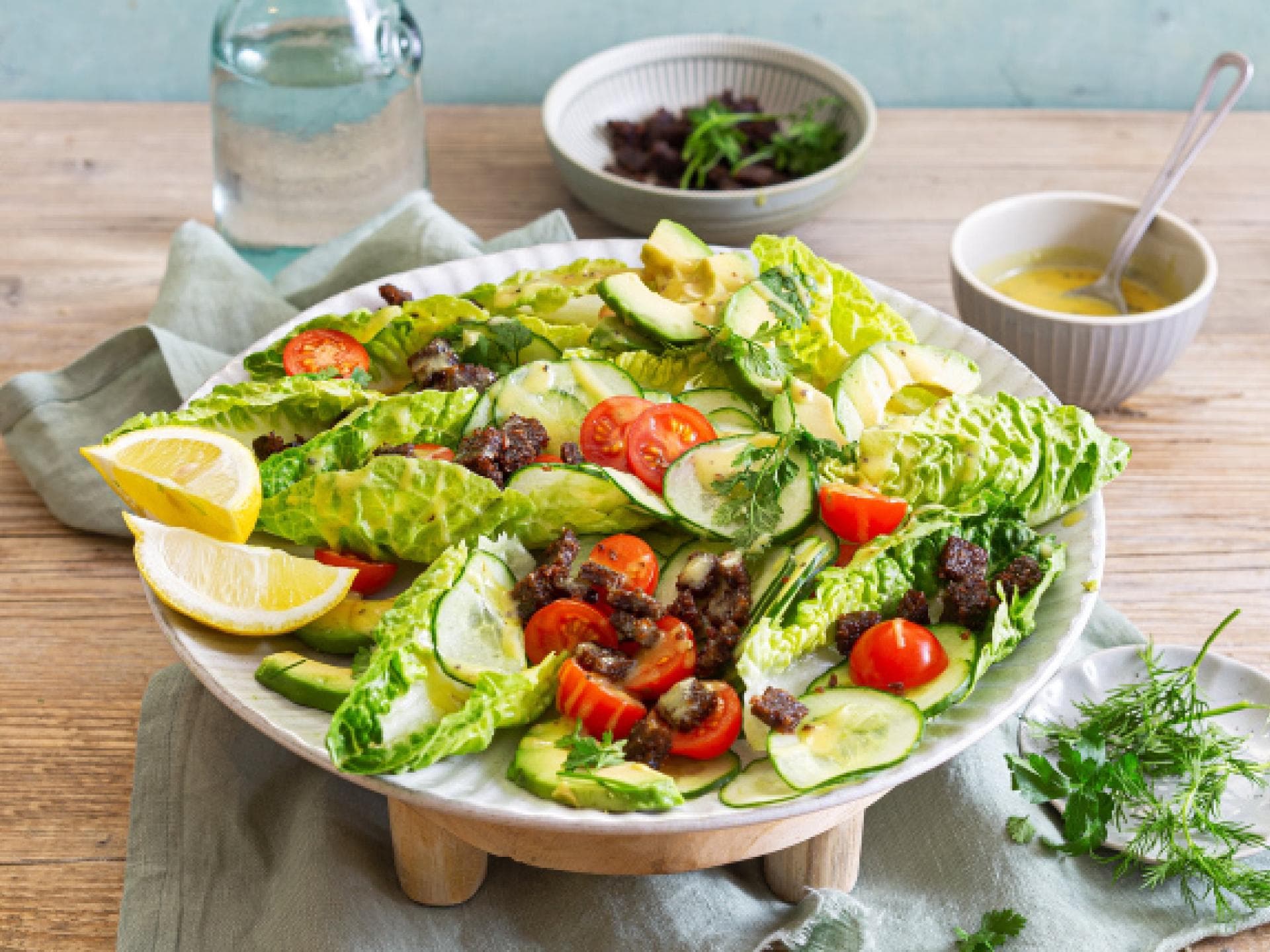 Veganer Ceasarsalat Rezept 