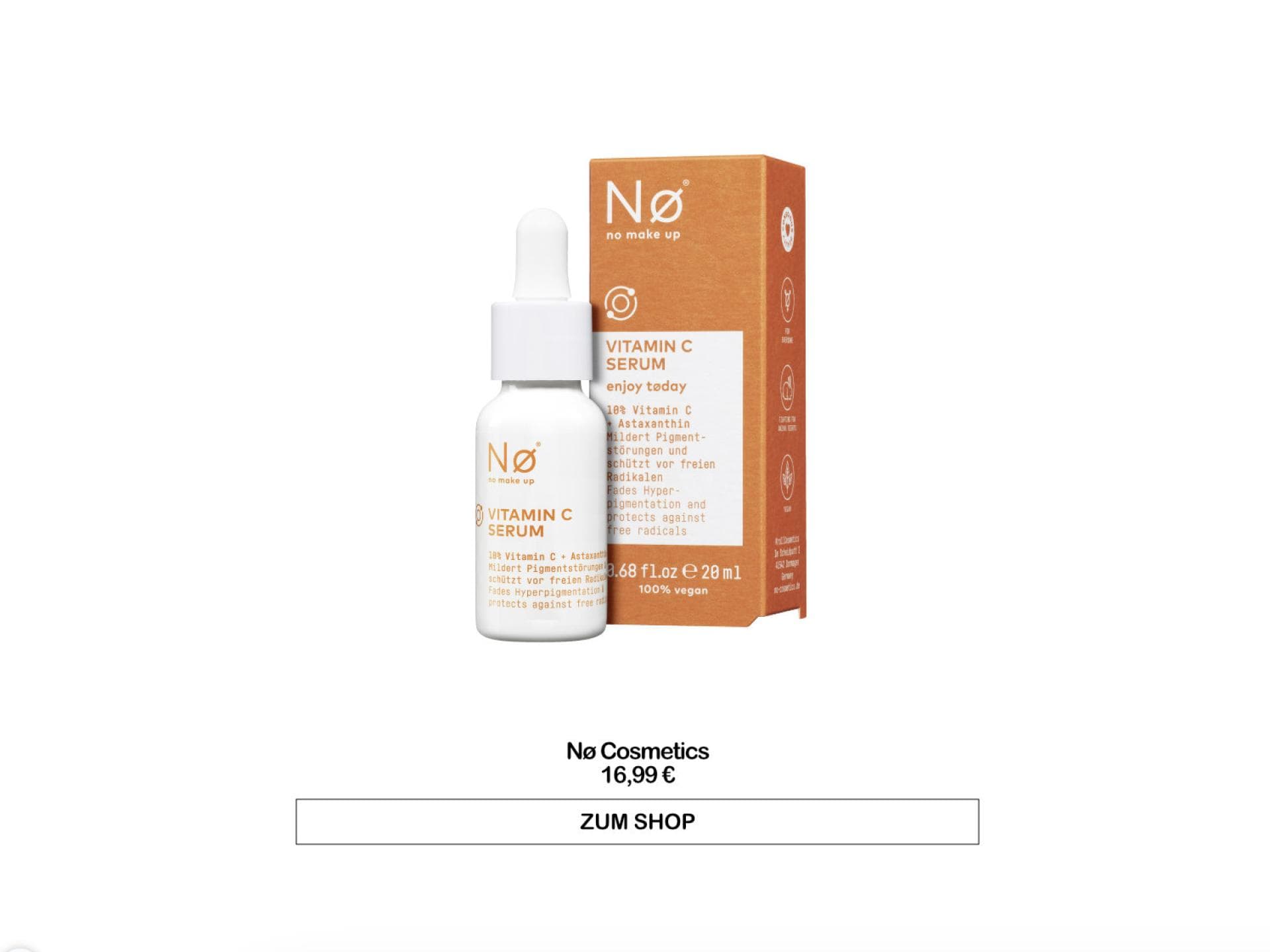 Vitamin C Serum von Nø Cosmetics 