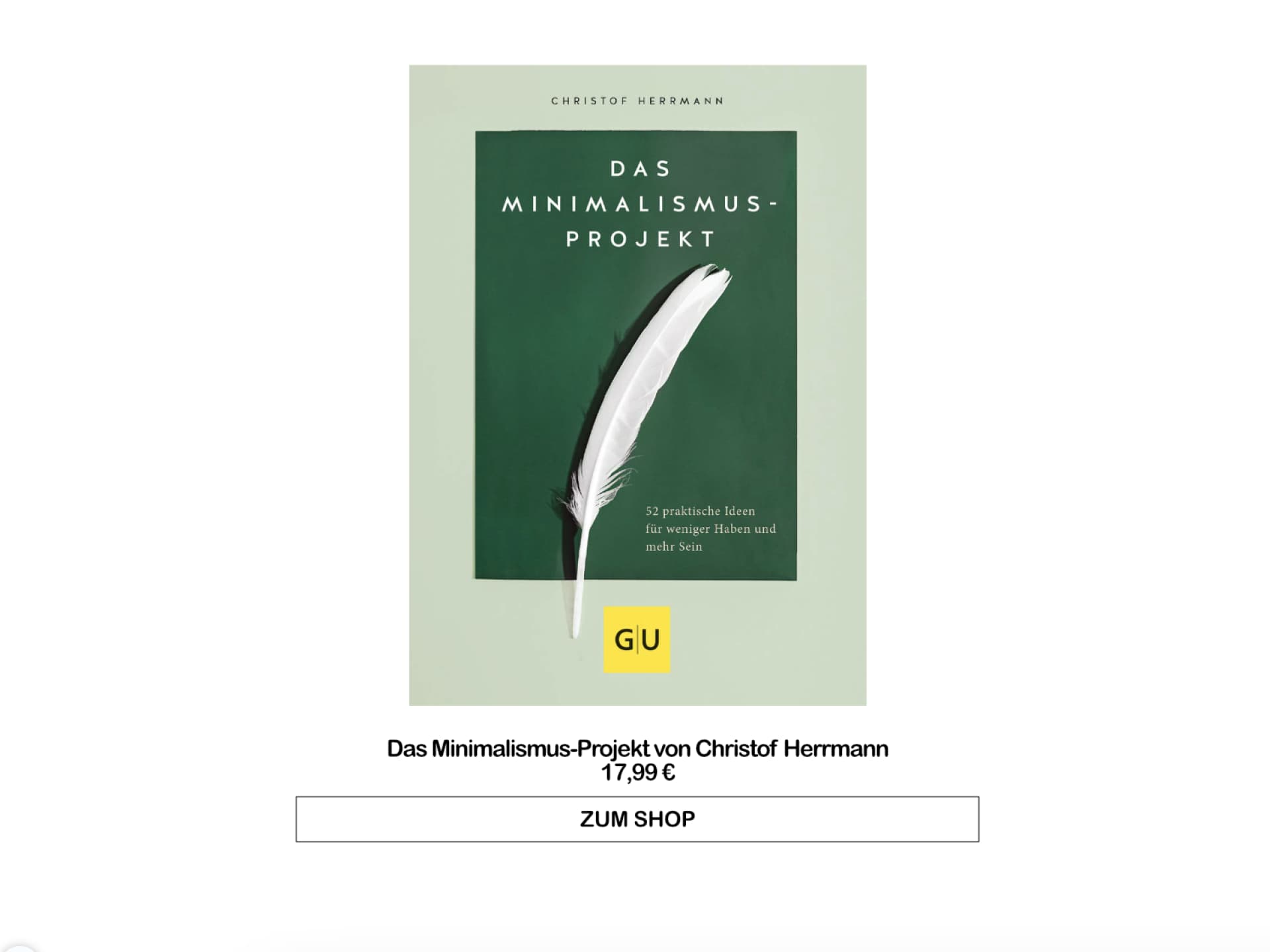 Das Minimalismus-Projekt von Christof Herrmann