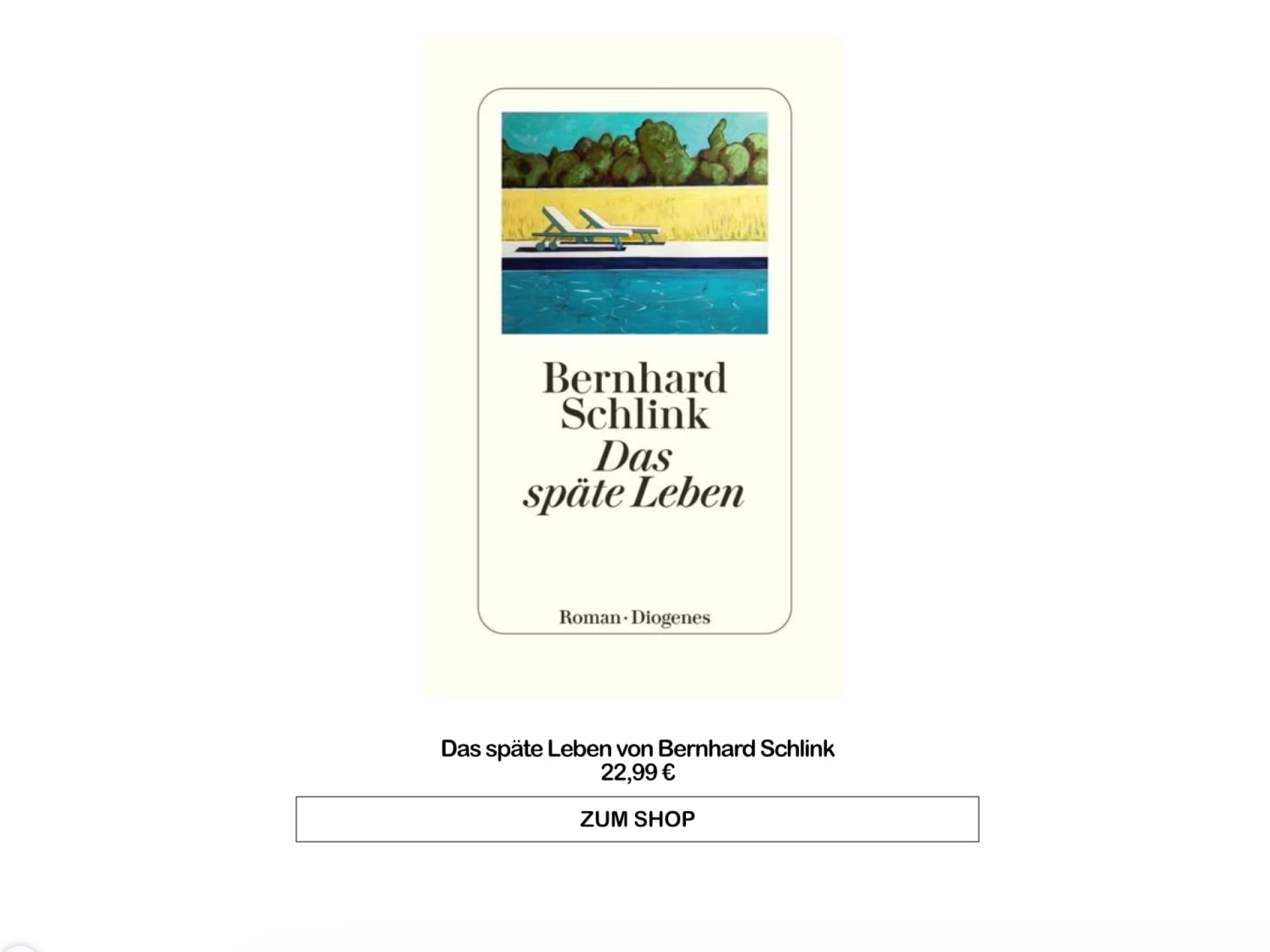 Das späte Leben von Bernhard Schlink
