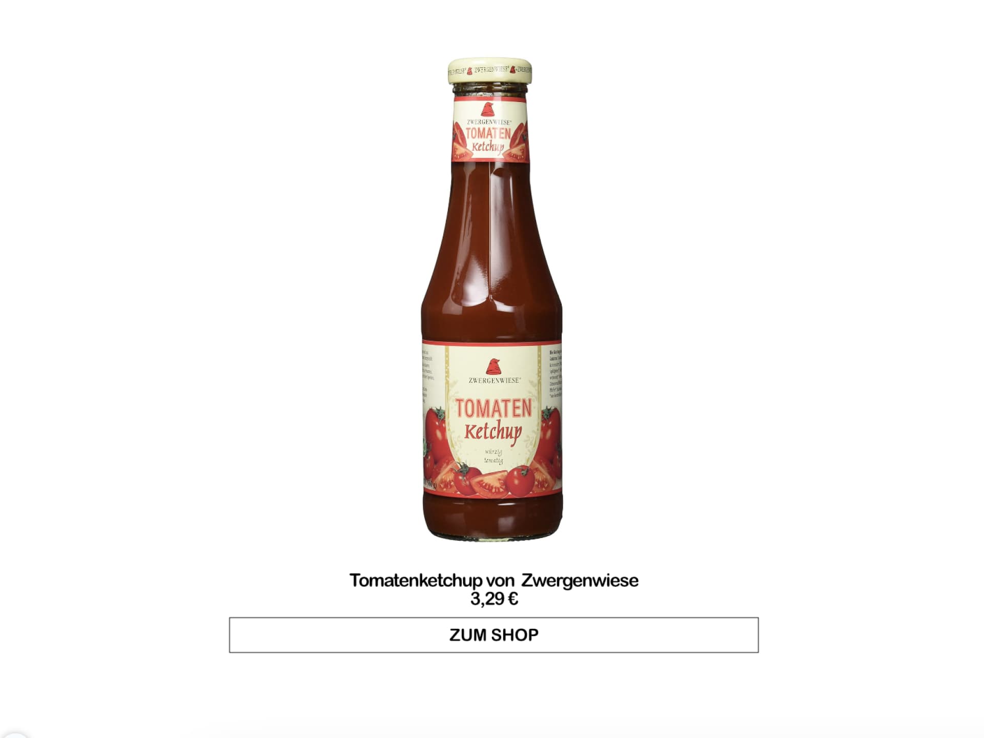 Tomatenketchup von Zwergenwiese